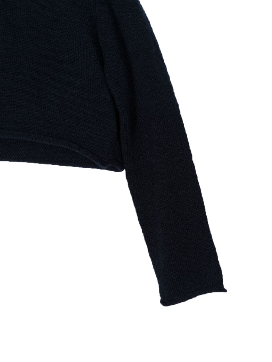 Il Gufo Toddler Girl Cardigan Navy Blue Size 6 Virgin Wool In Blue