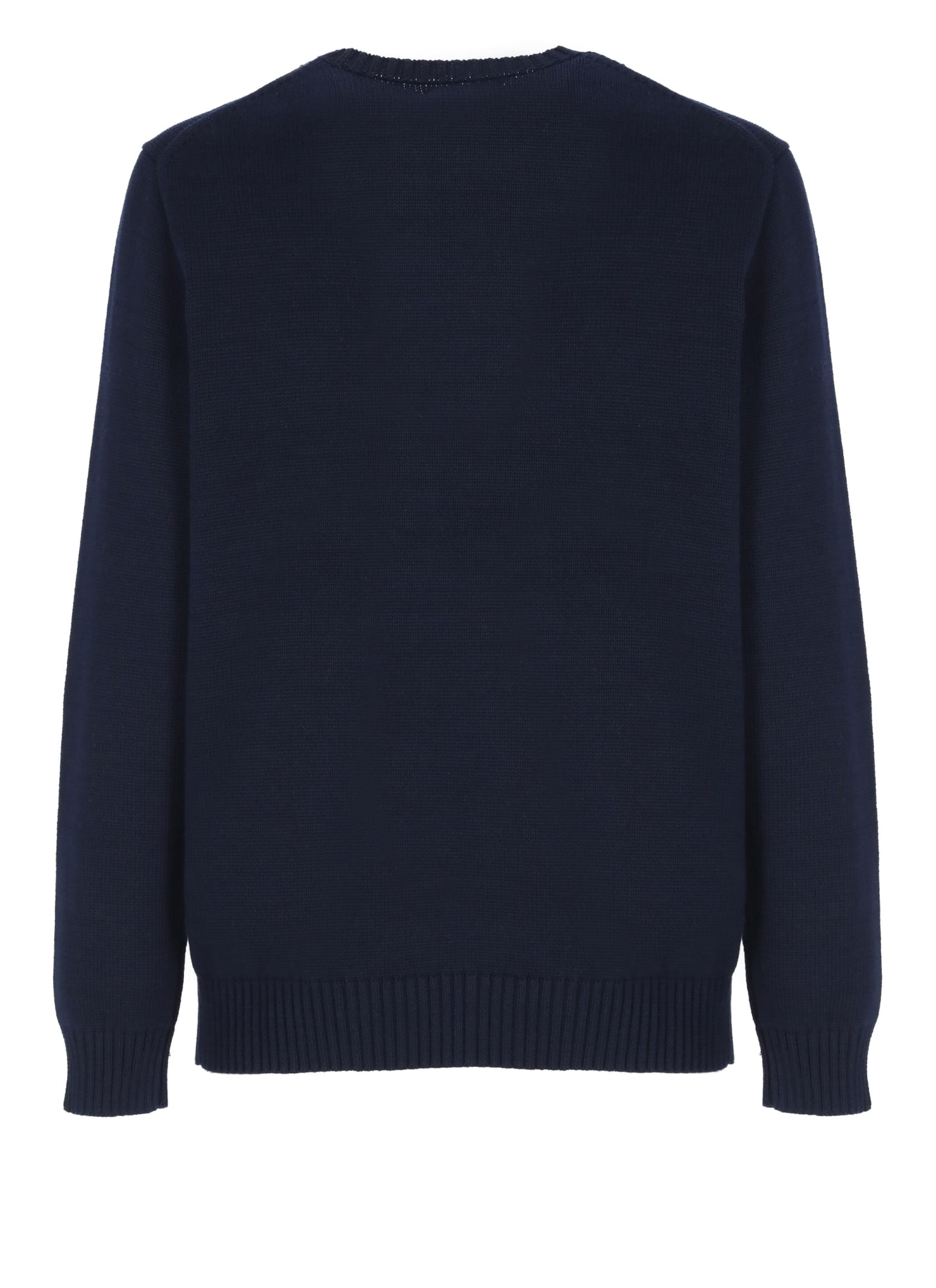 Shop Polo Ralph Lauren Sweater With Pony In Hunter Navy