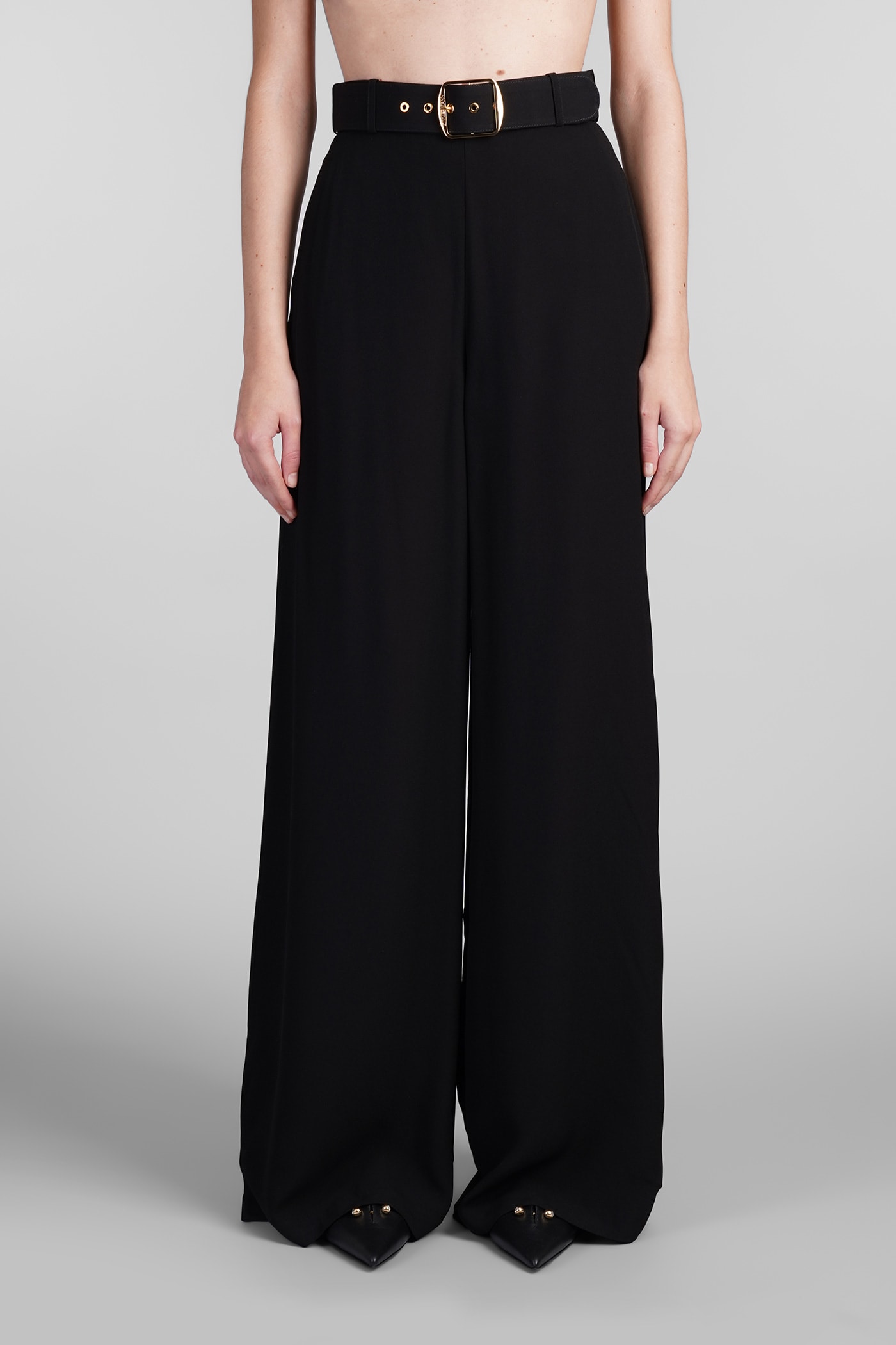 Shop Zimmermann Pants In Black Viscose