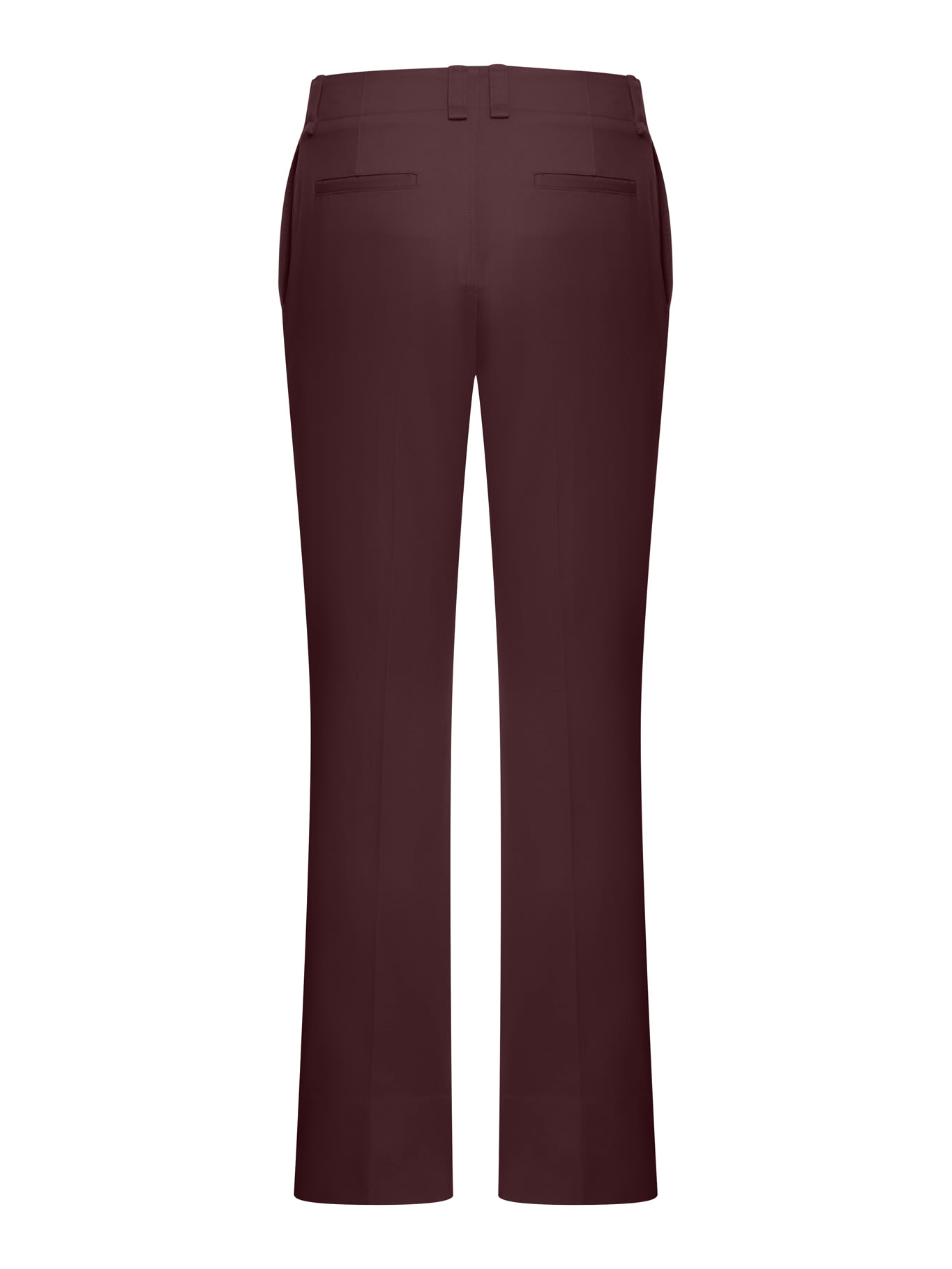 Shop Saint Laurent Pantalon Drill De Coton Leger In Aubergine