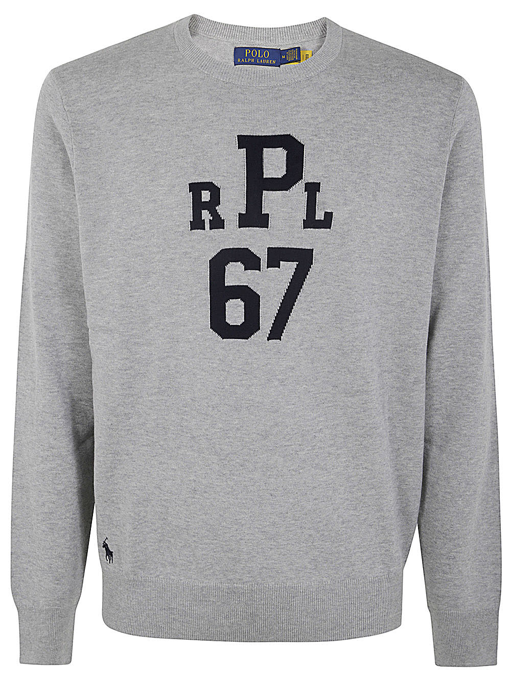 Shop Polo Ralph Lauren Long Sleeves Pullover In Andover Heather Combo