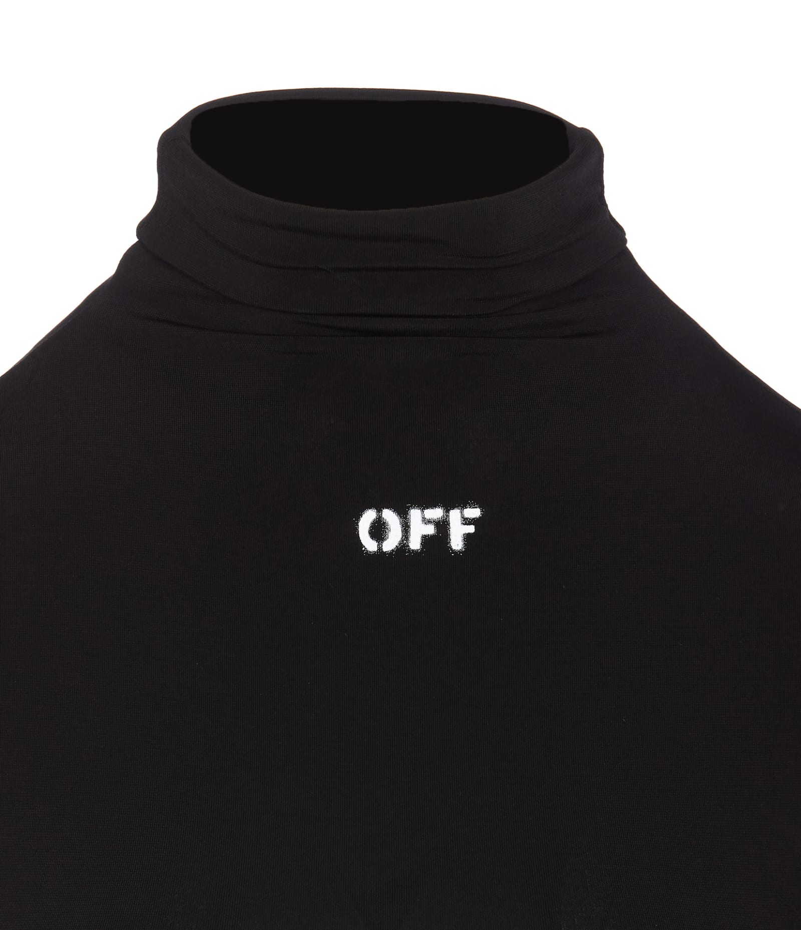 Shop Off-white Off Stamp Logo Short Sleeves Sweater In Nero E Bianco