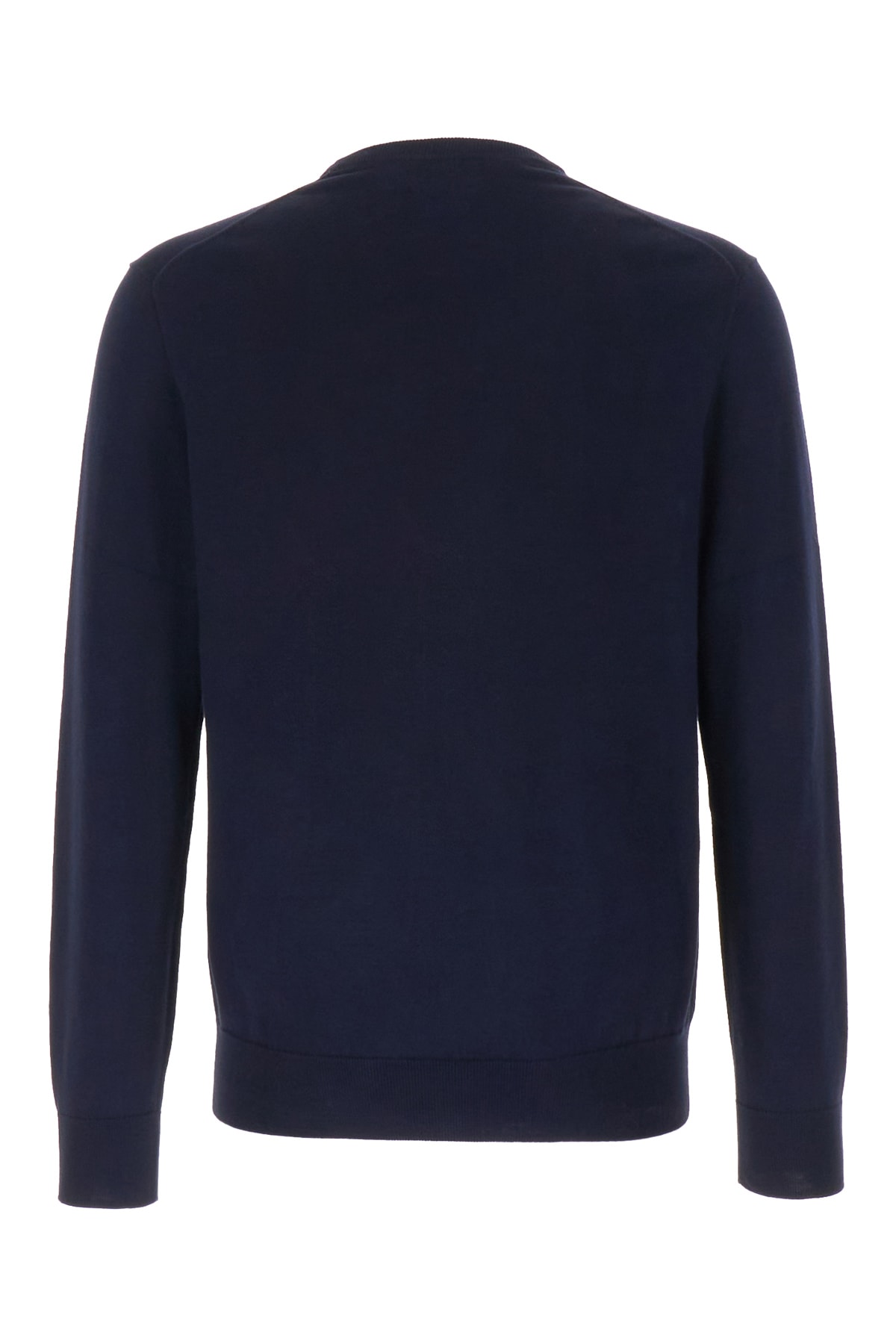 Shop Polo Ralph Lauren Navy Blue Cotton Sweater In Hunter Navy