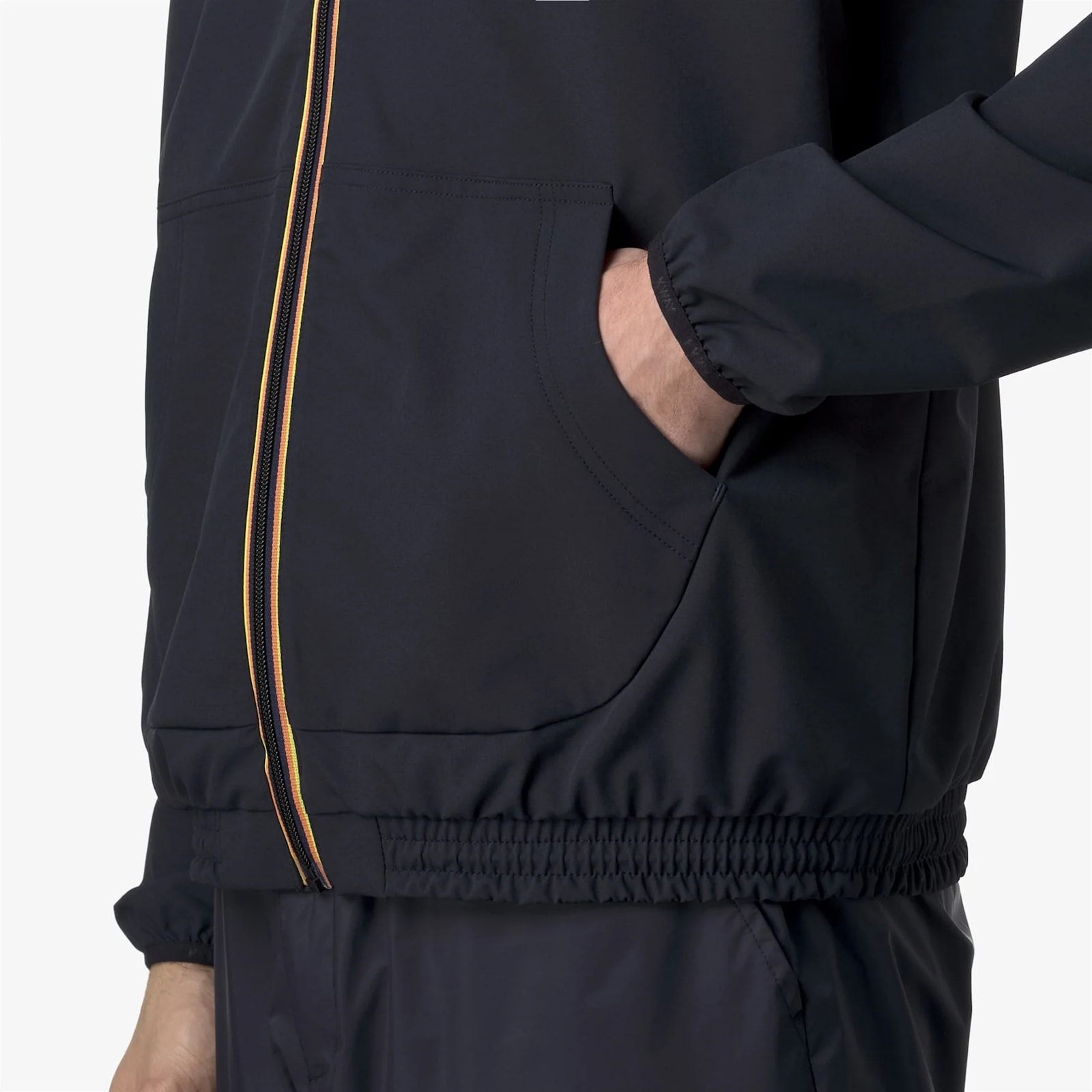 K-way Hooded Casual Jacket In Blue