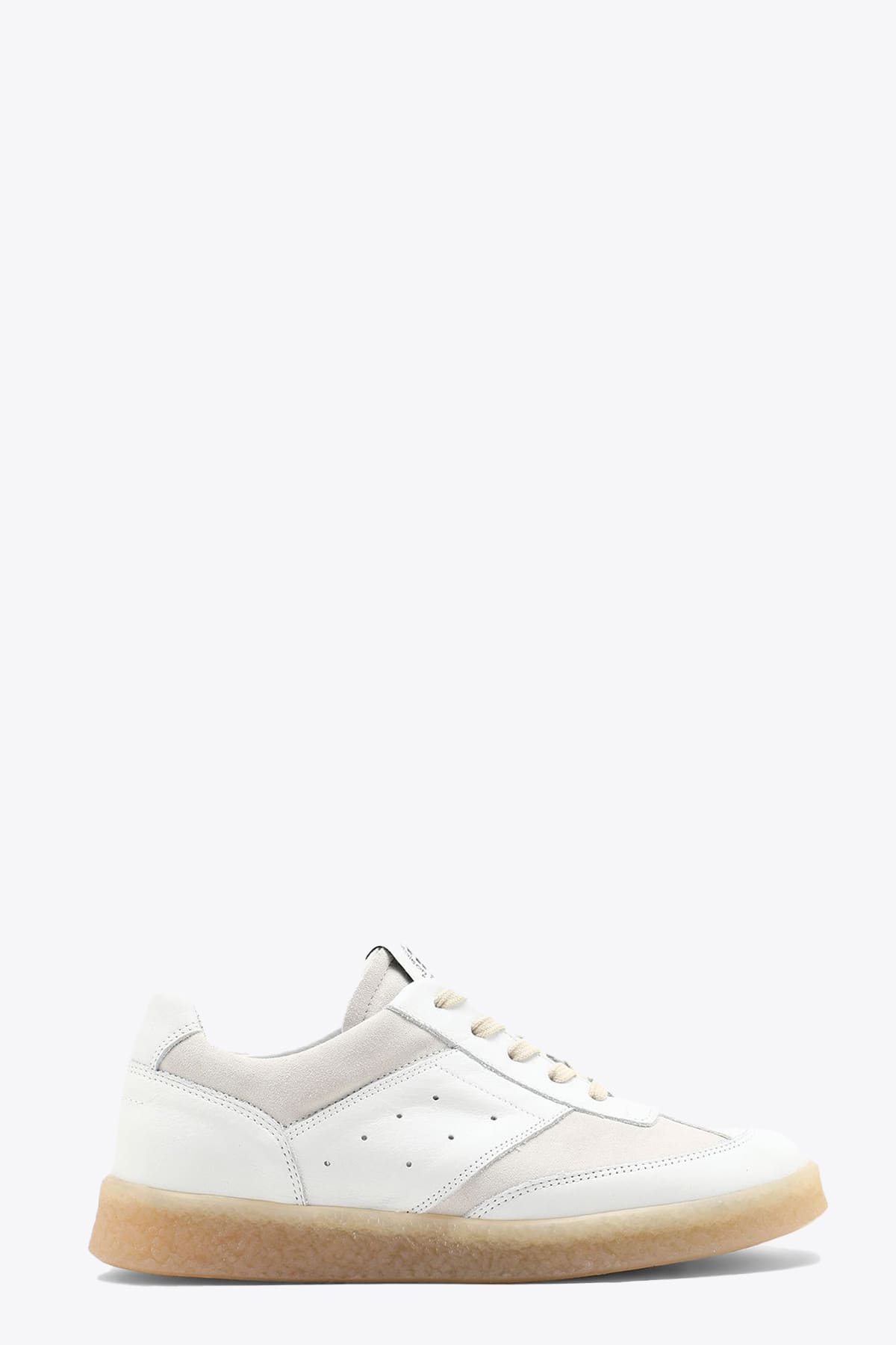 MM6 Maison Margiela Lace-up Sneaker White leather low top lace-up sneaker - 6 court