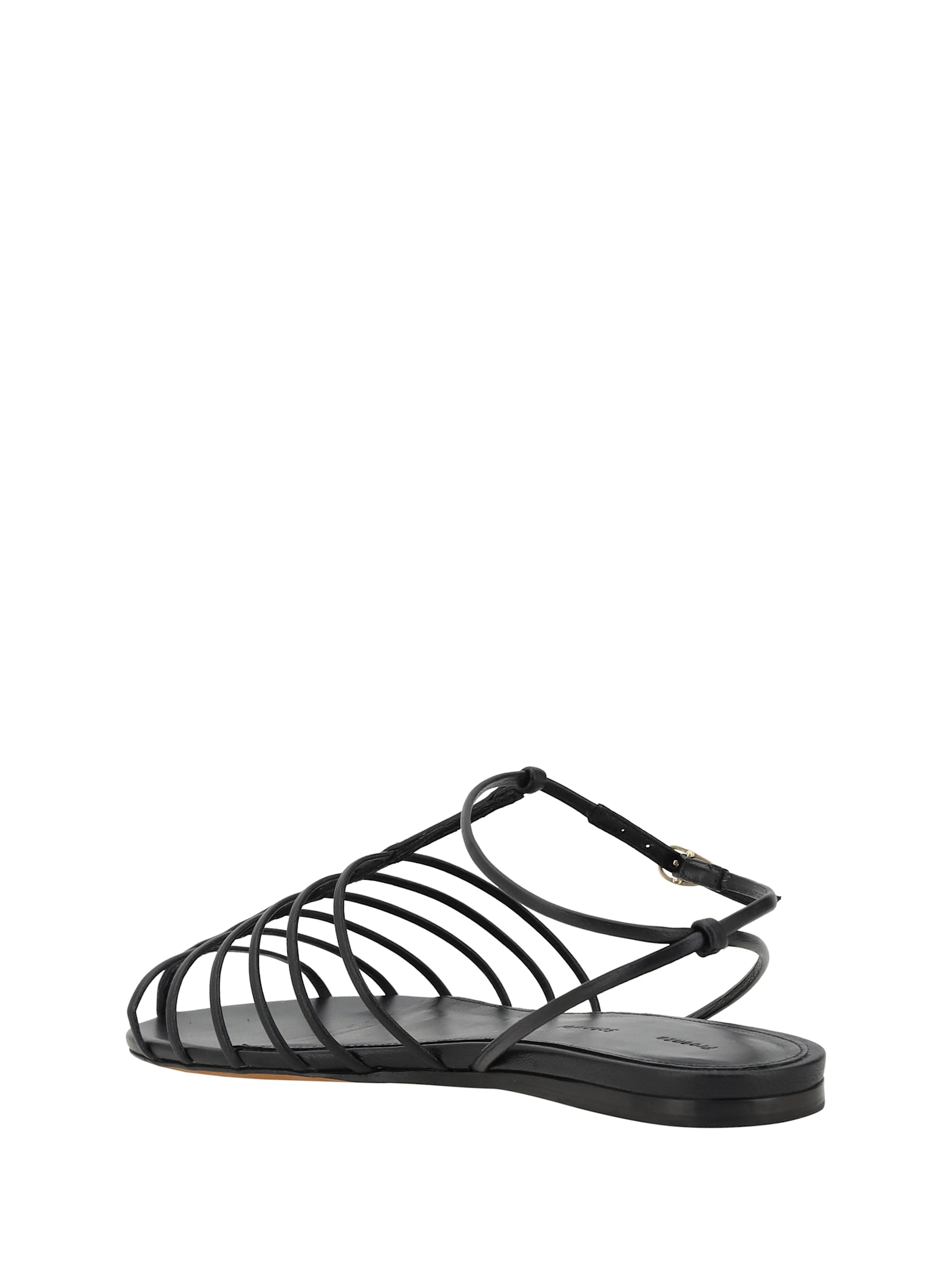 Proenza Schouler Tee Cage Sandals In Black