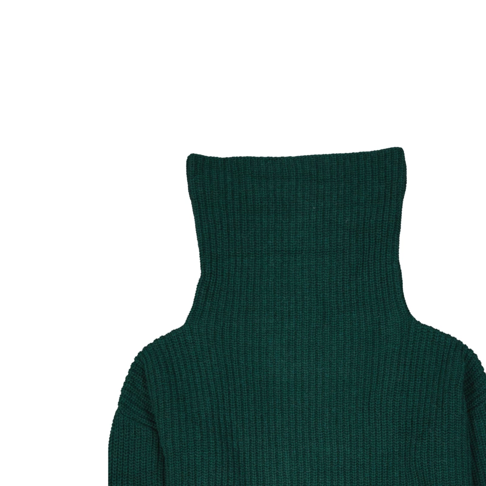 Shop Ma'ry'ya Wool Sweater In Green