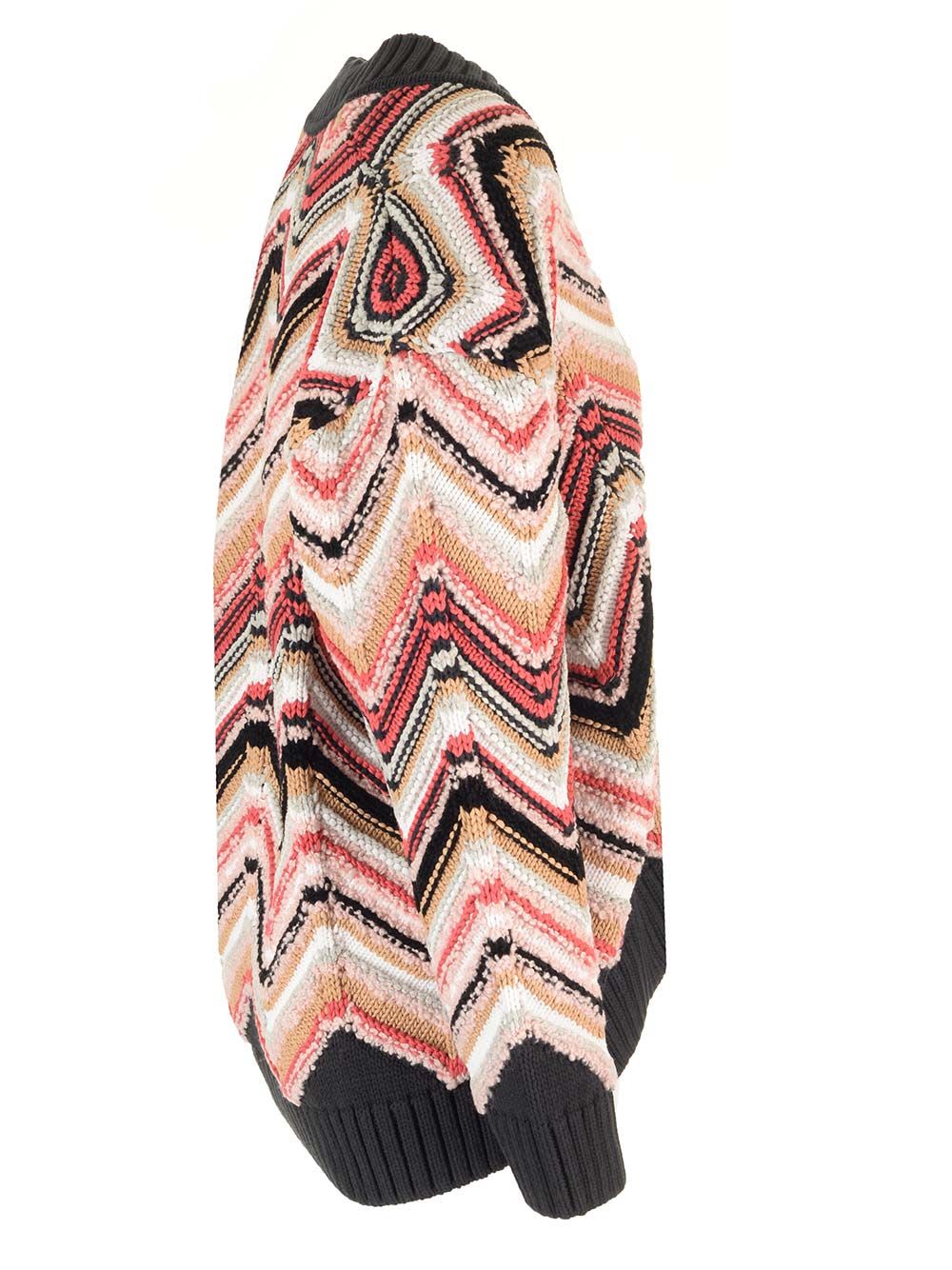 Shop Missoni Macro-zigzag Cardigan In Multicolor