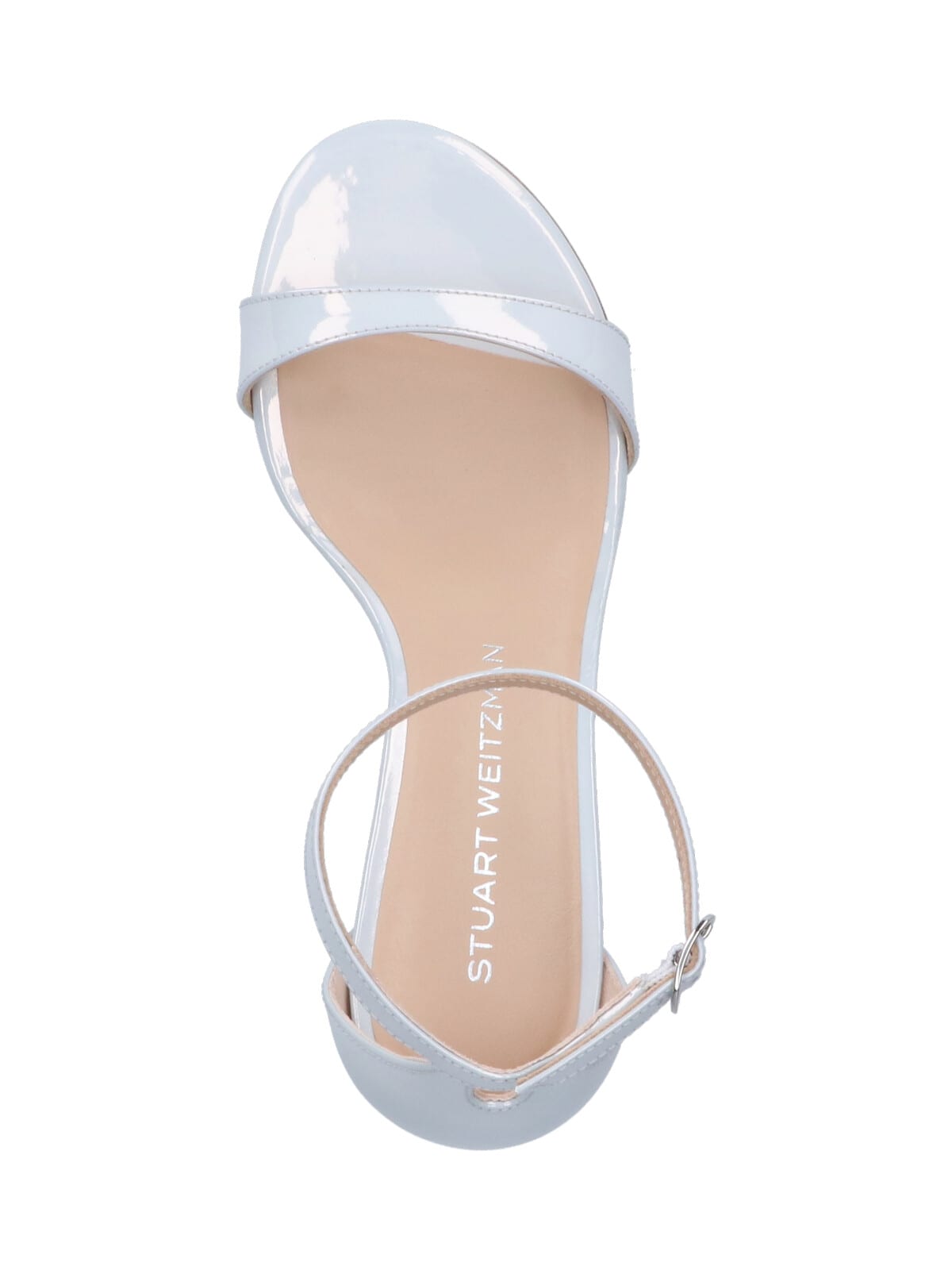 Stuart Weitzman Sandals "nudist Ii 75" In Silver