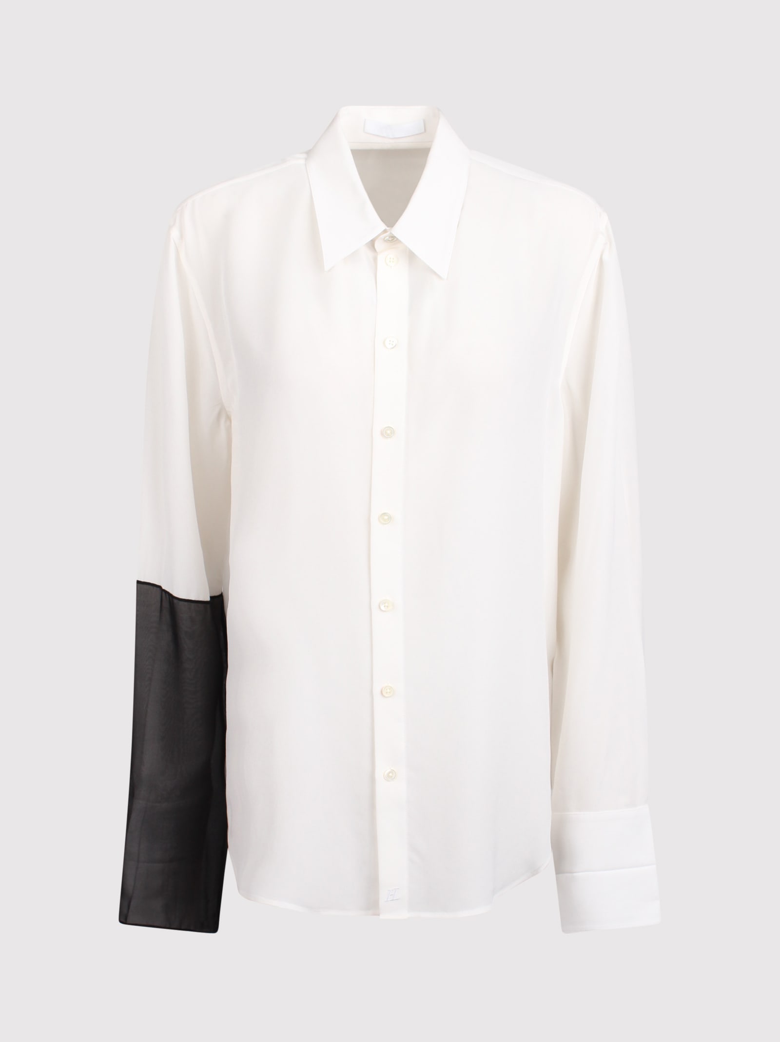 Shop Helmut Lang Silk Shirt