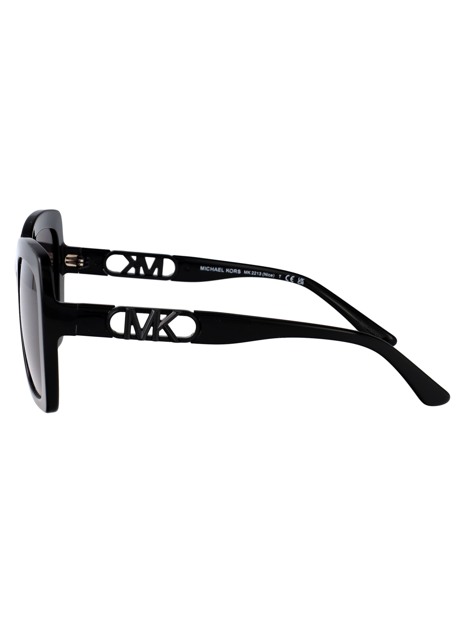 Michael Kors Gray Gradient Square Ladies Sunglasses Mk2140f 30058g 57 In Black