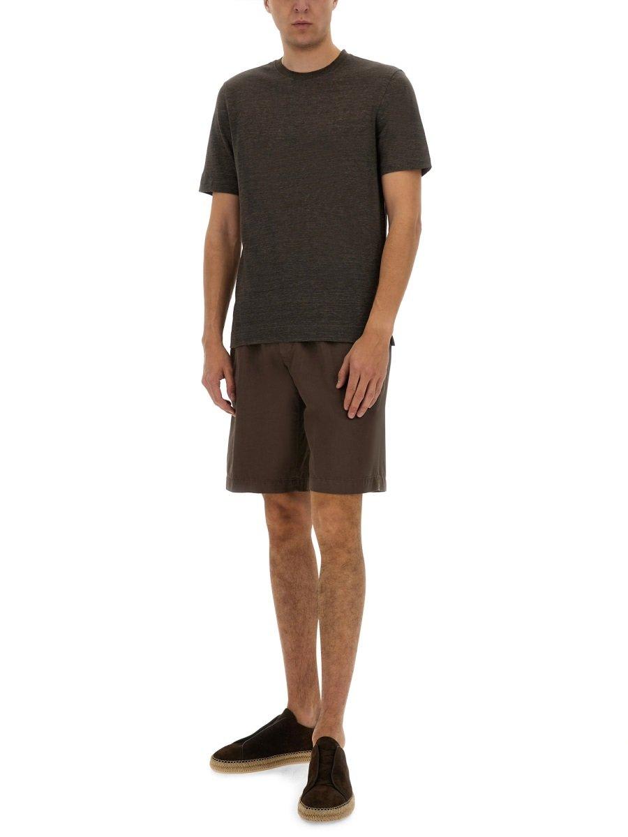 Shop Zegna Oasi Lino T-shirt