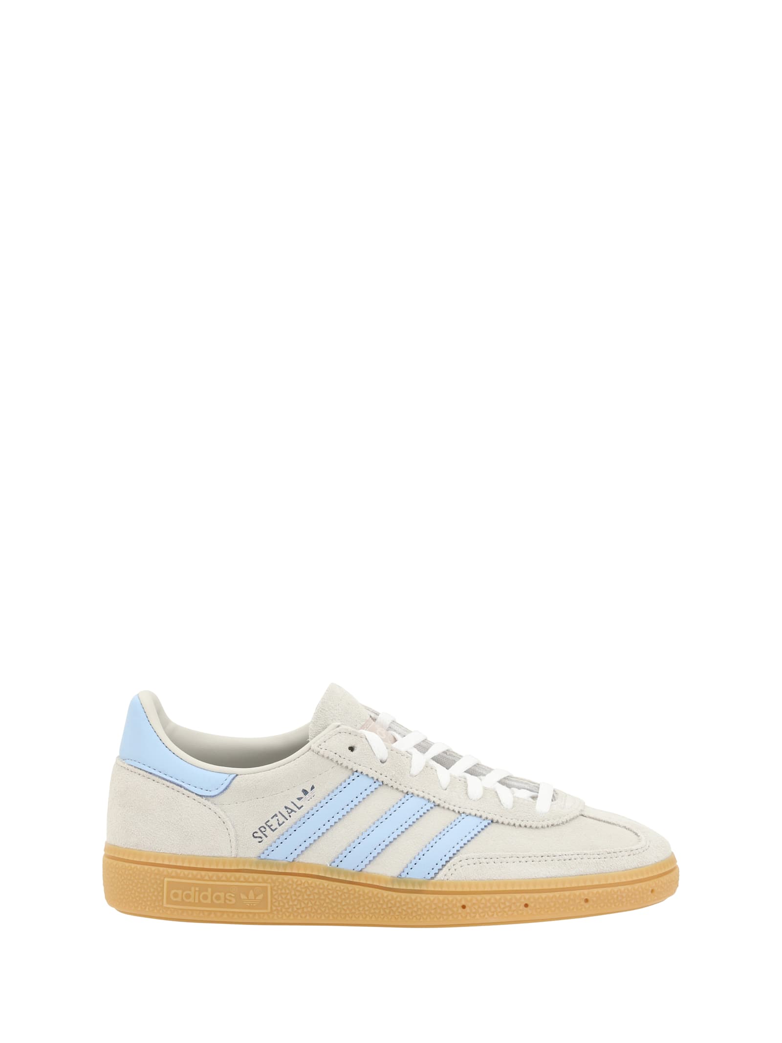 Adidas Originals Womens Alumina Clear Sky Gum Handball Spezial Suede Low-top Trainers