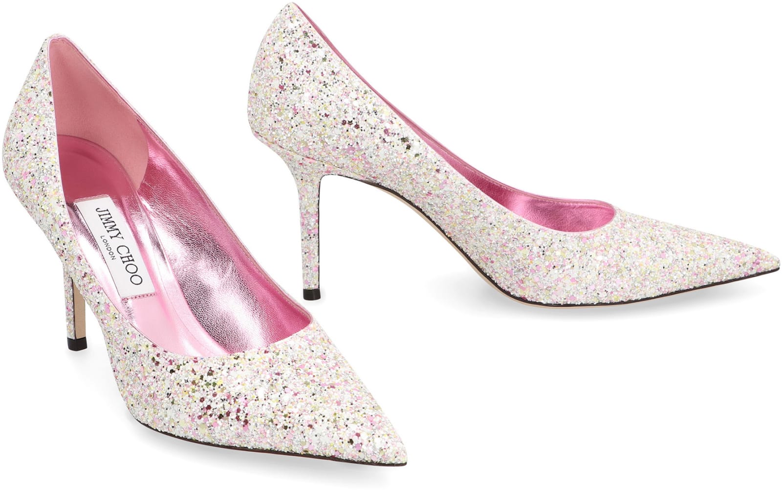 Shop Jimmy Choo Love 85 Glitter Pumps In Pink