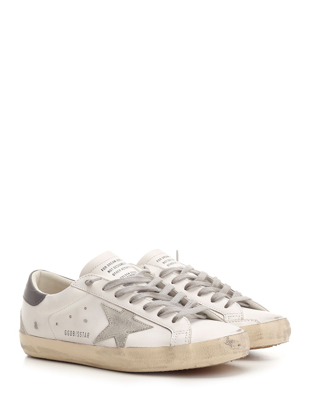 Shop Golden Goose Super Star Sneakers In Bianco