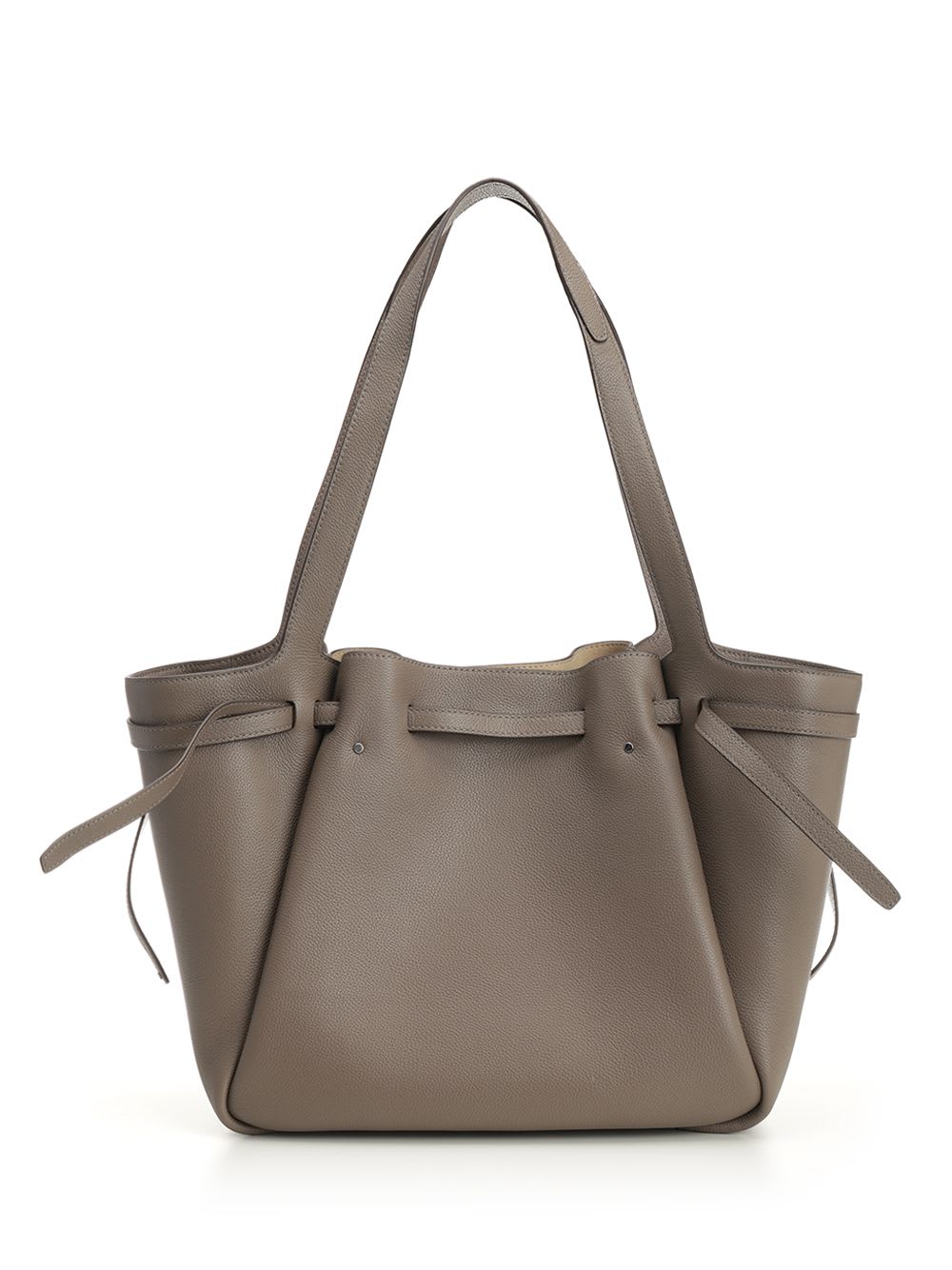 Tory Burch Romy Leather Shoulder Bag In Brown