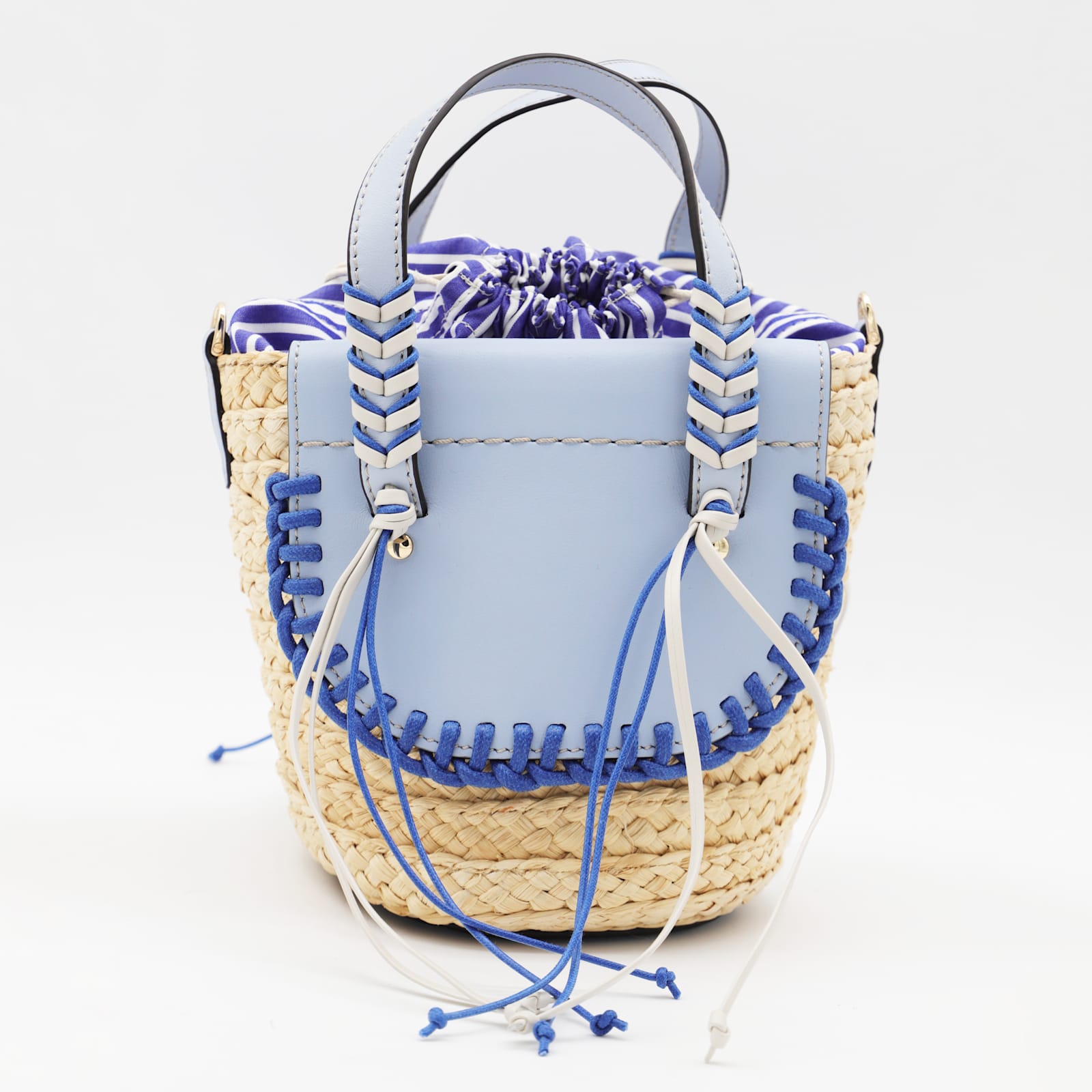 Cuba Lab Light Blue Leather Habanera Satchels Bag