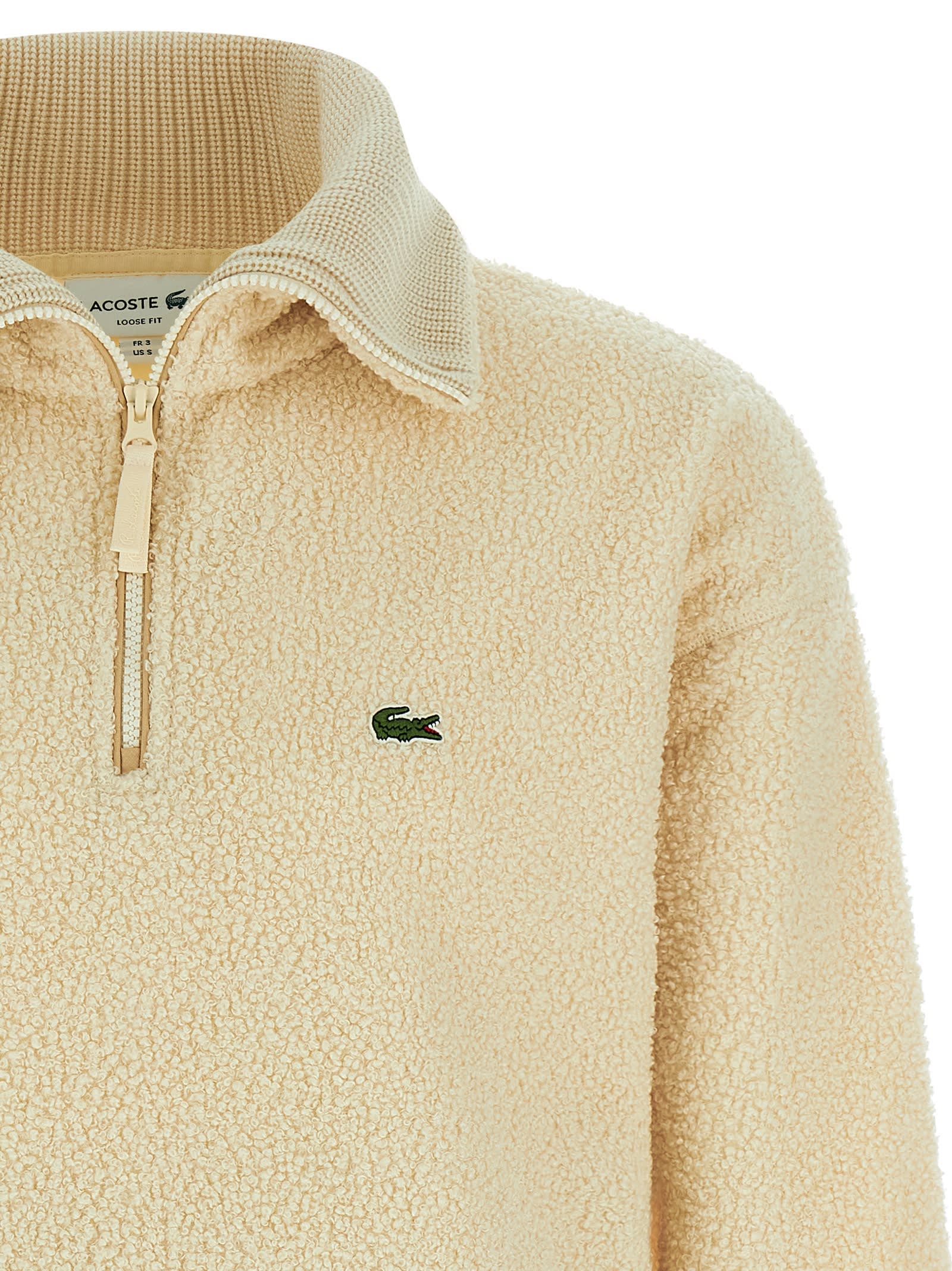 Lacoste Teddy Sweatshirt In Yellow
