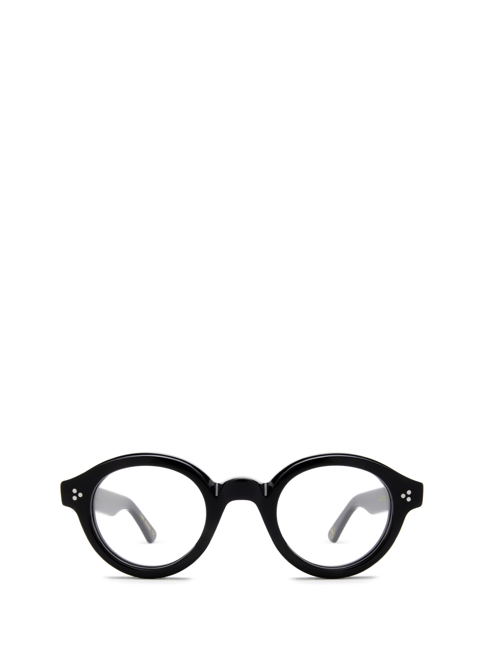 LESCA LA CORBS OPTIC BLACK GLASSES