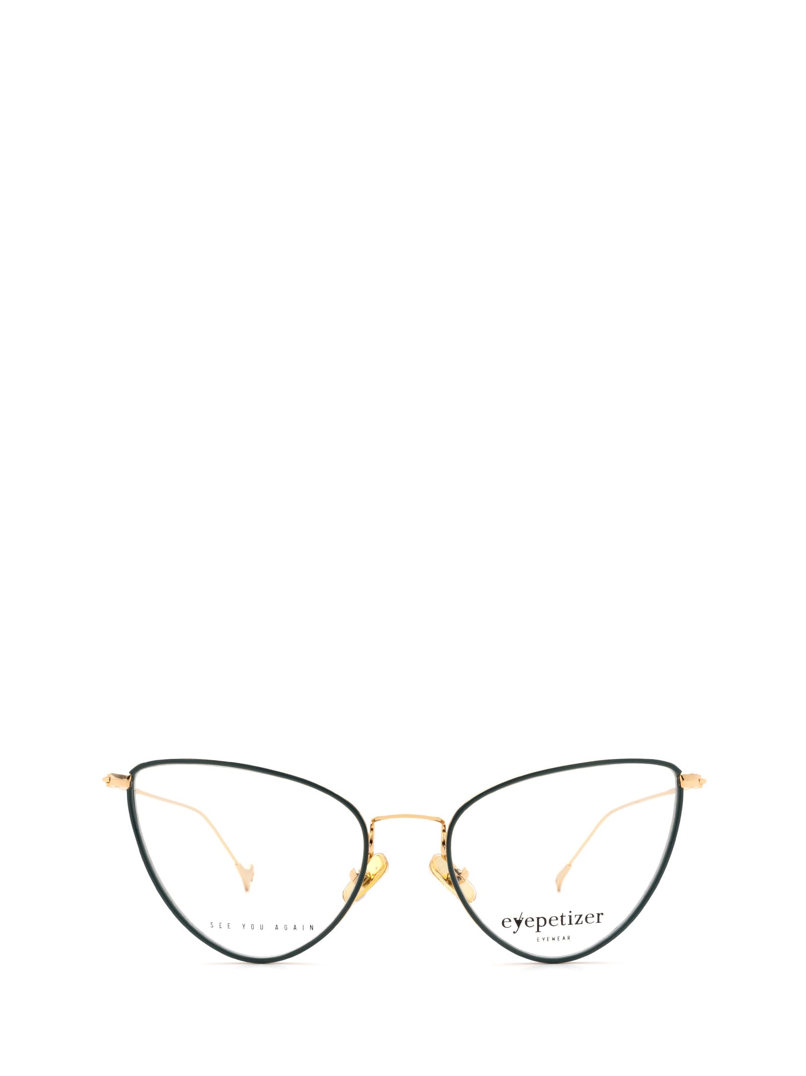 Shop Eyepetizer Cecile Sage Green Glasses