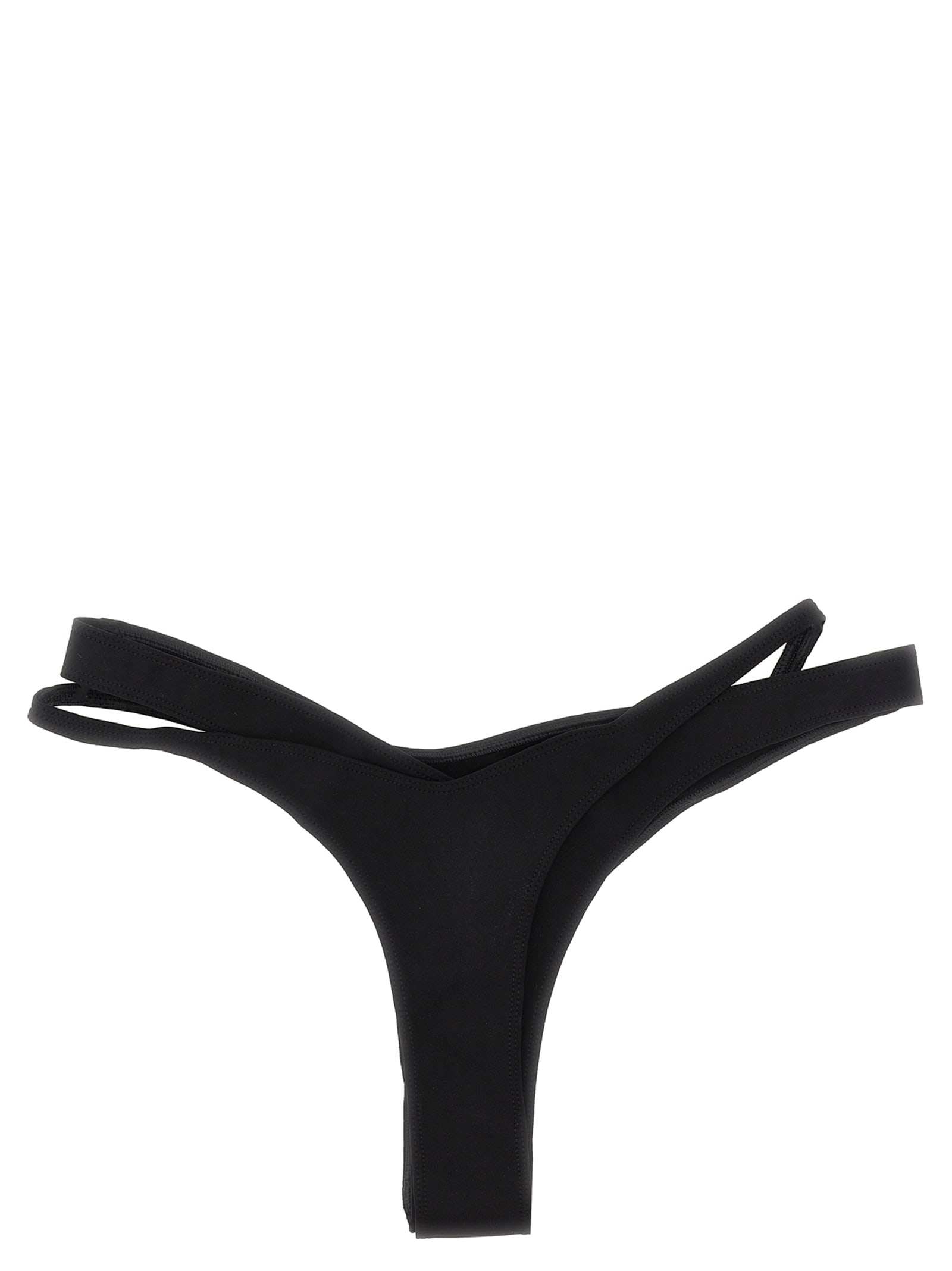 Shop Mugler Double Effect Bikini Briefs In Black