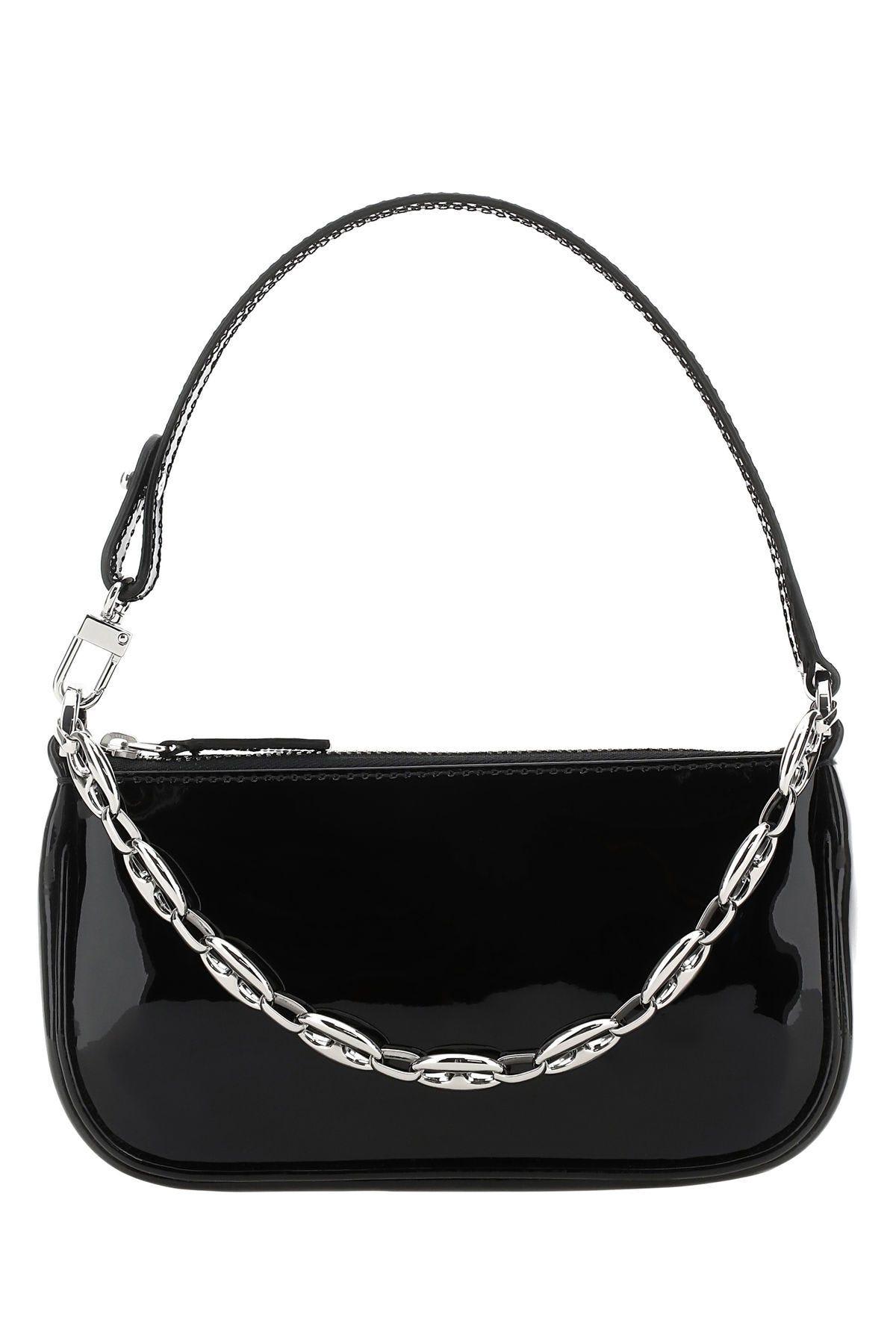 Black Leather Mini Rachel Handbag