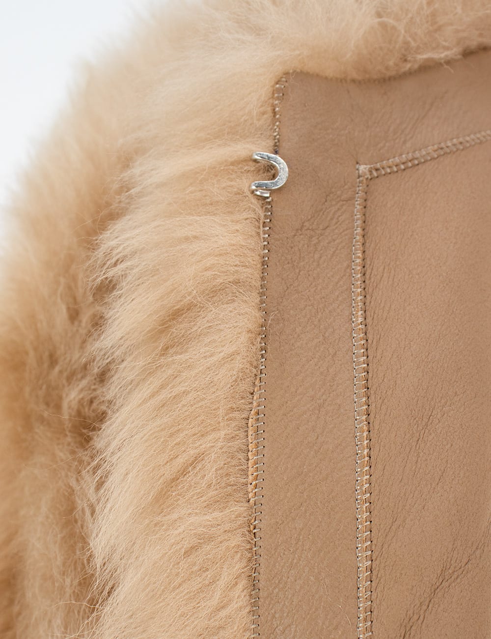 Shop Fabiana Filippi Sheepskin Coat In Cammello