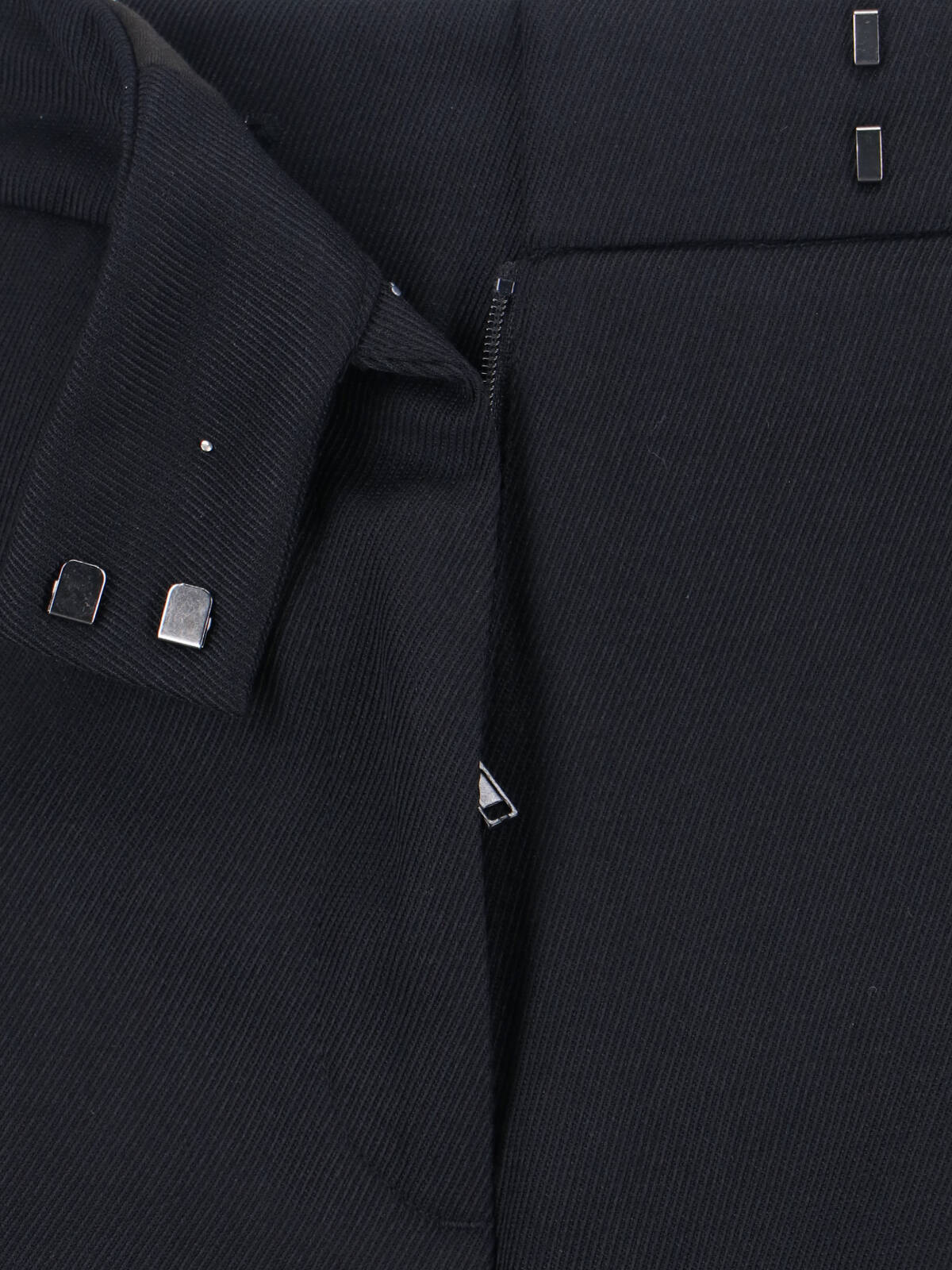 Calvin Klein Wool Blend Pants In Black