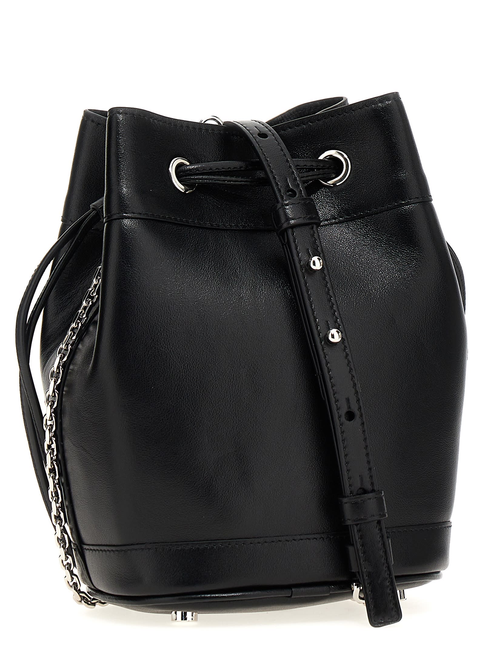 Shop Roger Vivier Très Vivier Bucket Bag In Black