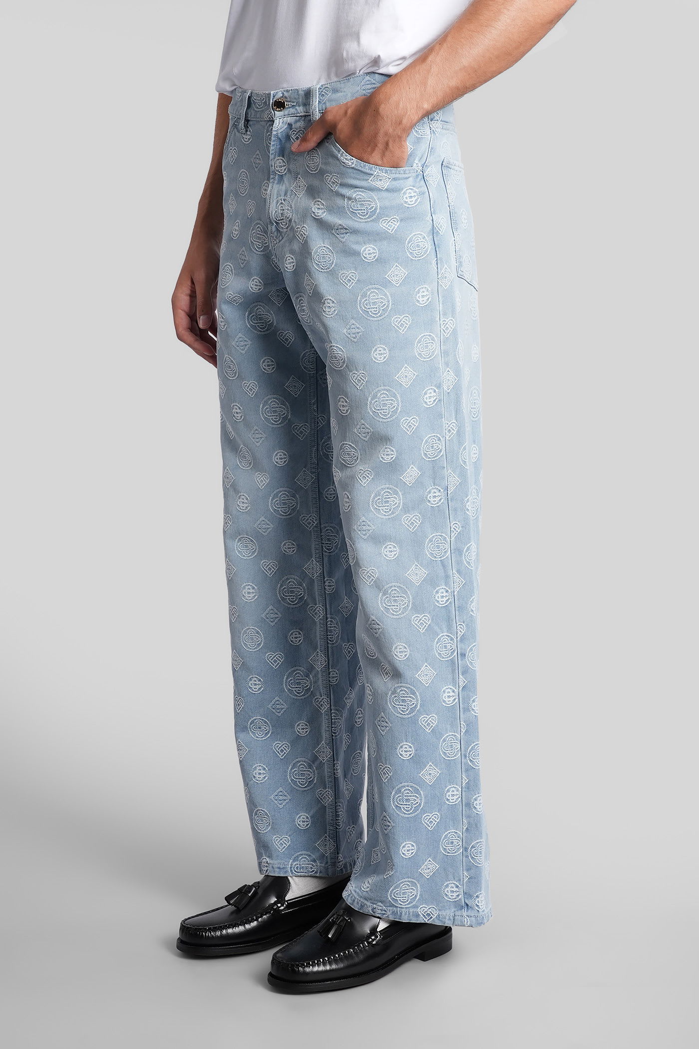 Casablanca Jeans In Blue Denim In Blue