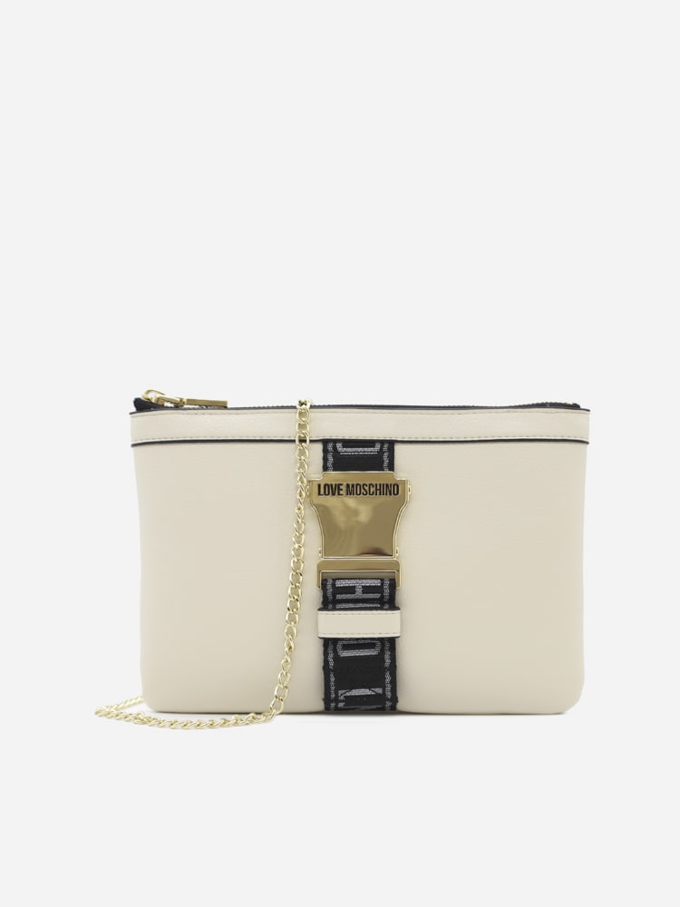 Love Moschino Shoulder Bag With Decorative Buckle