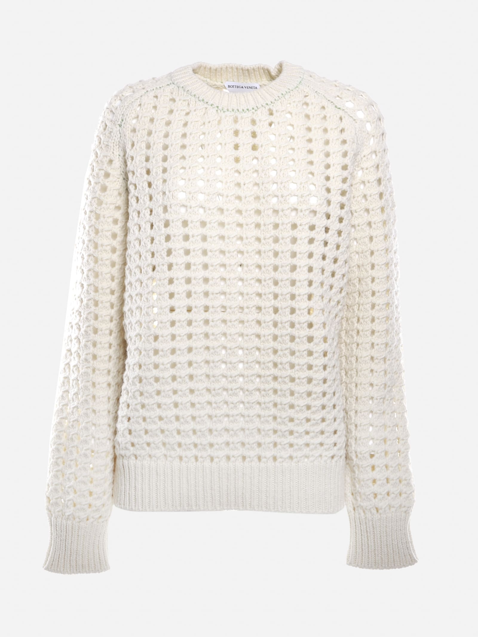 Bottega Veneta Wool Sweater With Perforated Details