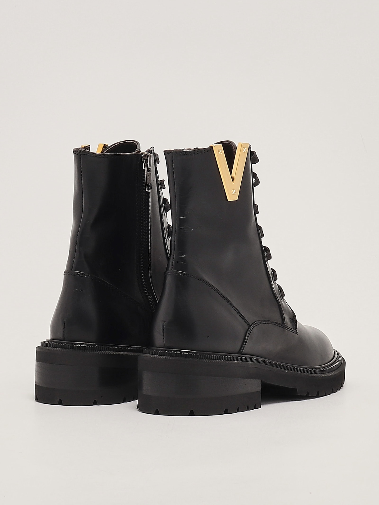 Shop Via Roma 15 Leather Boots In Nero