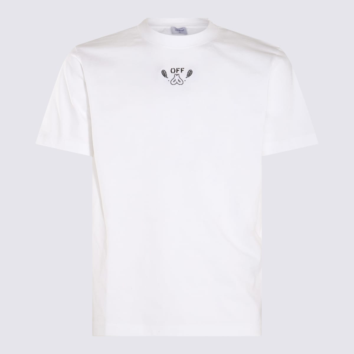 Shop Off-white White And Black Cotton T-shirt