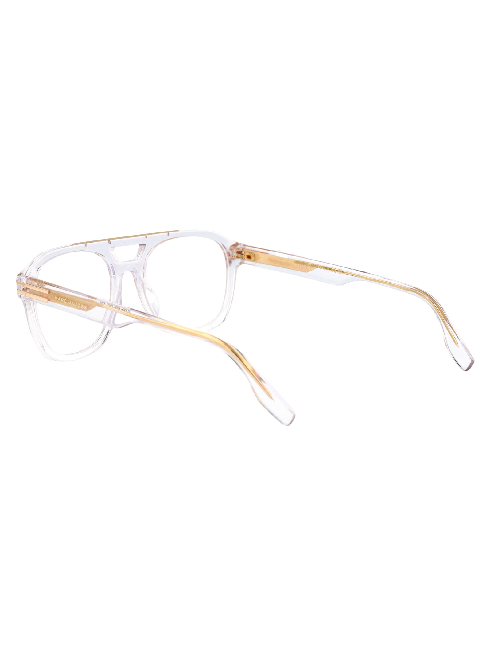 Marc Jacobs Crystal Acetate Glasses In Metallic