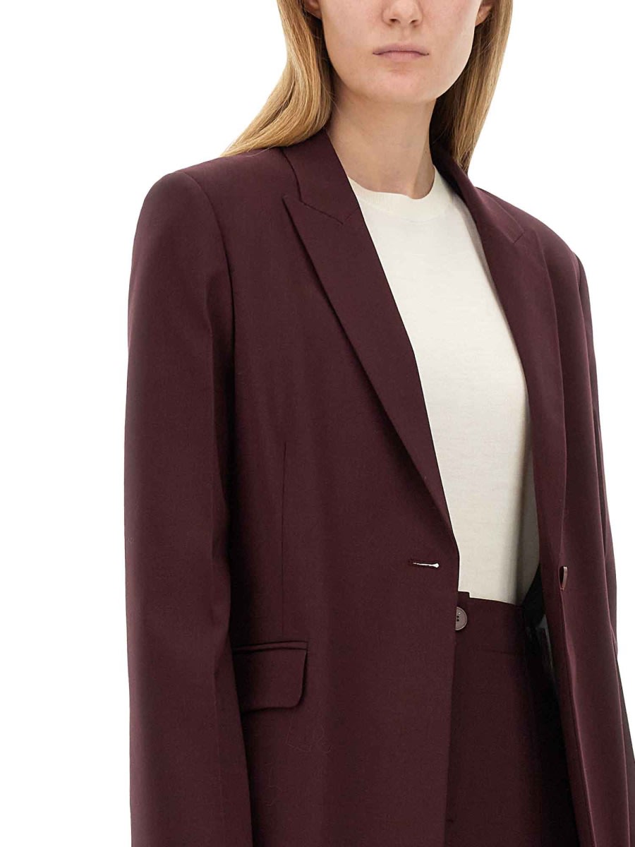 Alysi Single-breasted Blazer In Red