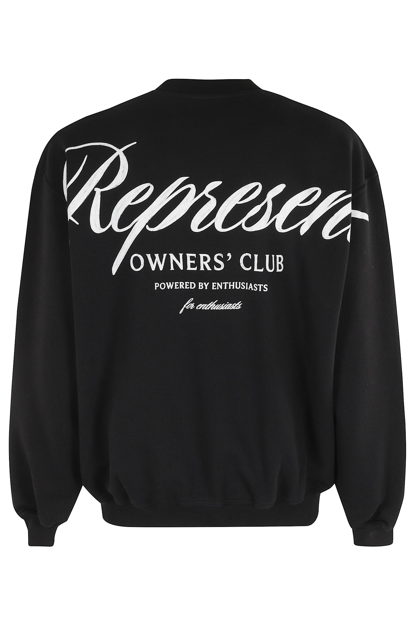 Represent Gc Owners Club Script Sweater In Black
