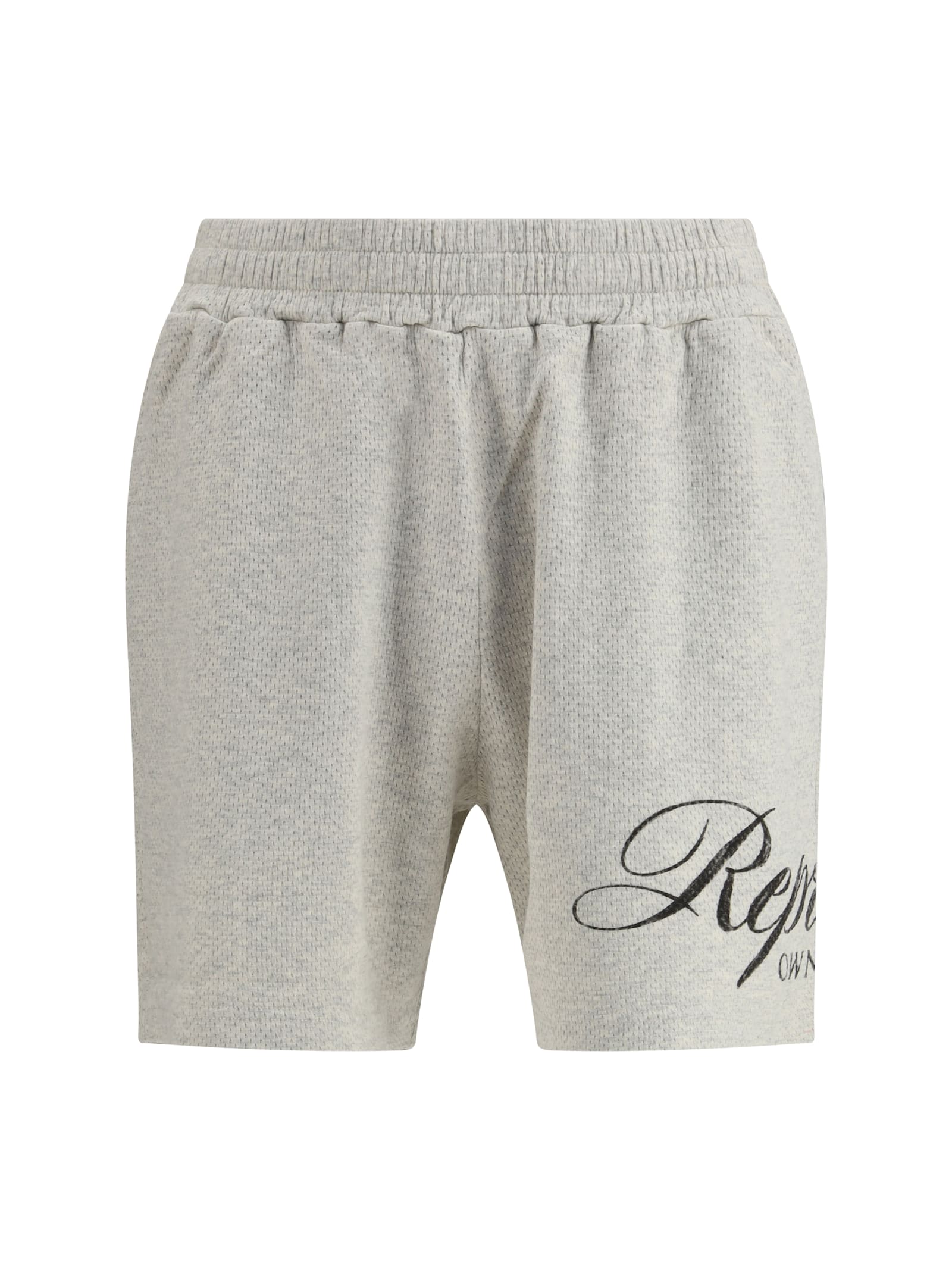 Represent Owners Club Script Mesh Shorts In Gray