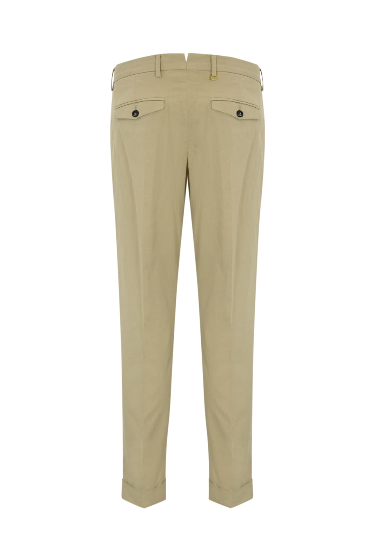 Pt Torino Rebel 1p Gabardine Trousers In Beige Freddo