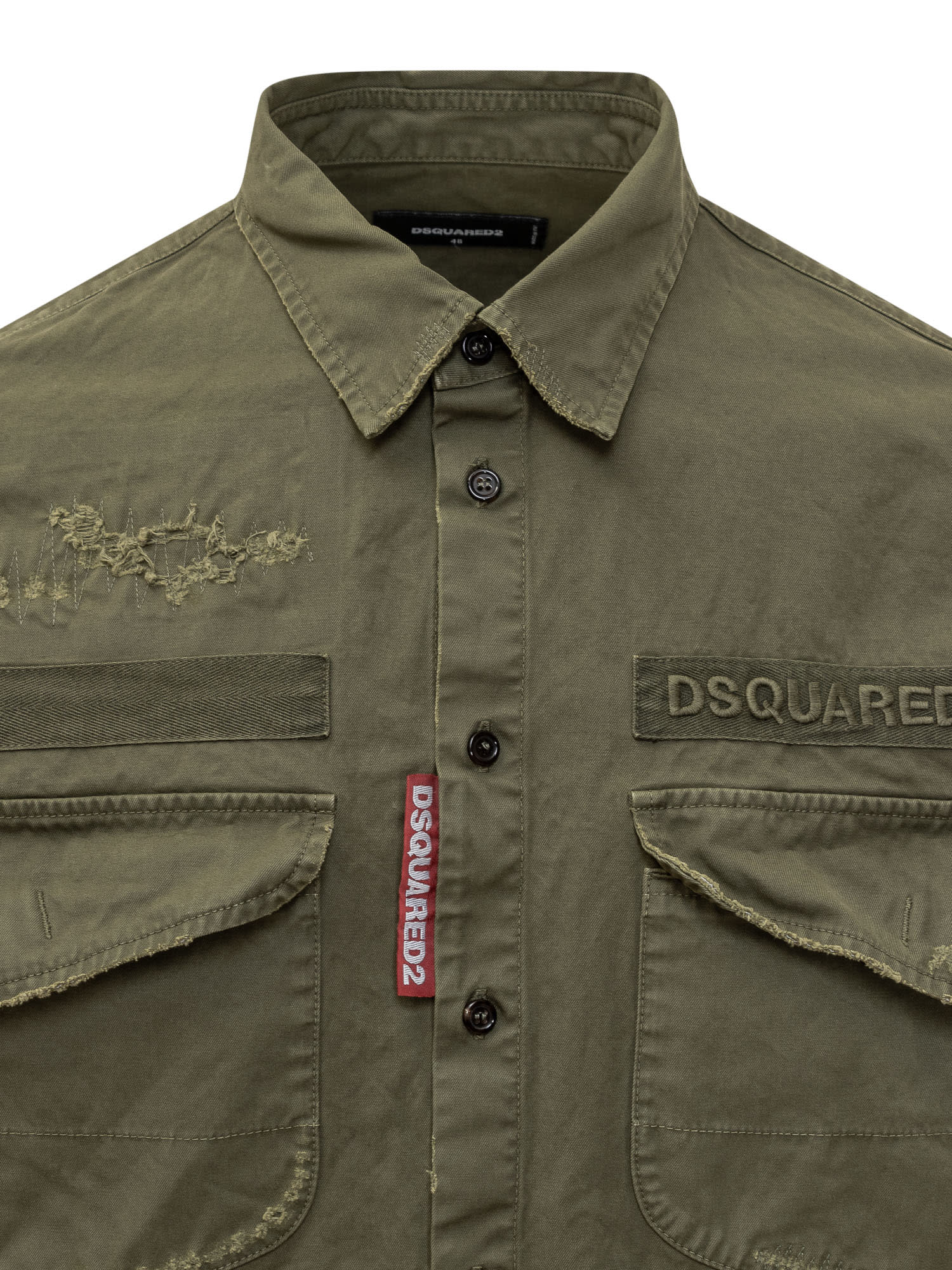 Shop Dsquared2 Ranger Shirt In Military Green