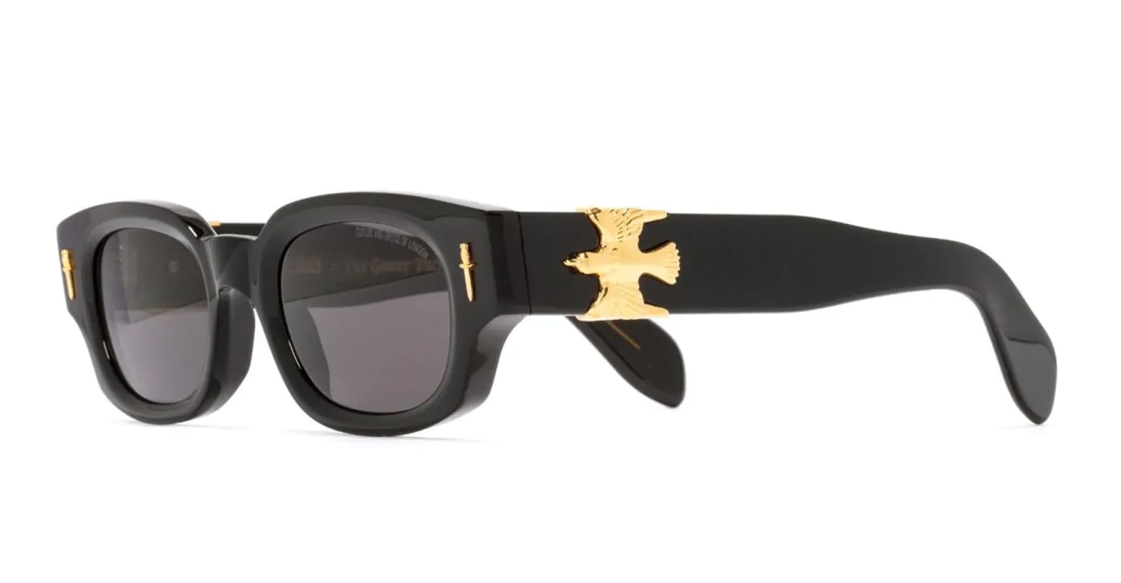 Shop Cutler And Gross The Great Frog - Soaring Eagle - Black / Gold Sunglasses