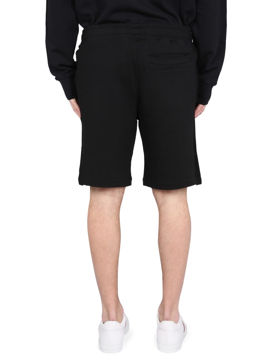 Ps By Paul Smith Ps Paul Smith Cotton Fleece Bermuda Shorts In Black