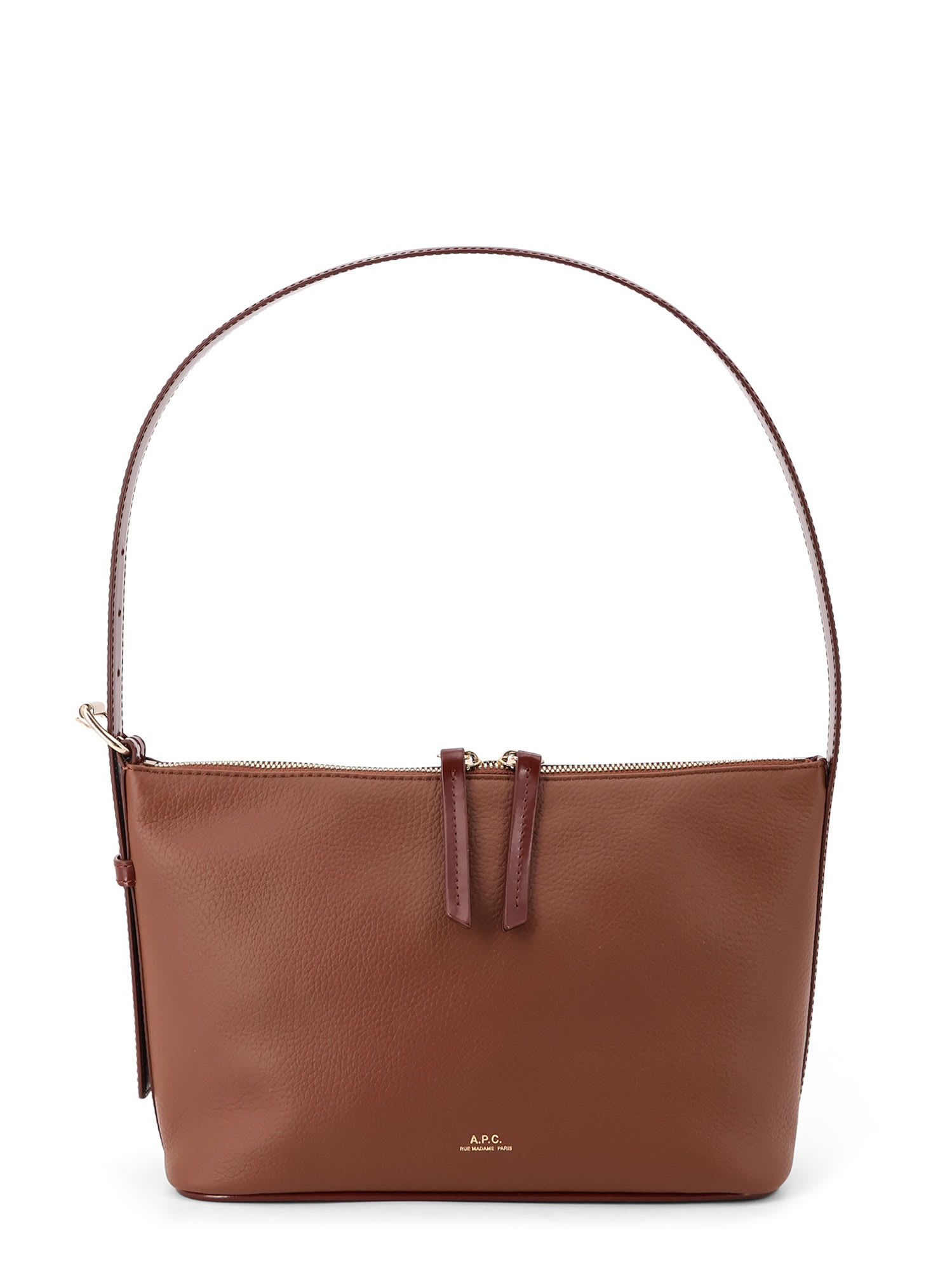 Apc A.p.c. Women Vera Leather Shoulder Bag In Brown