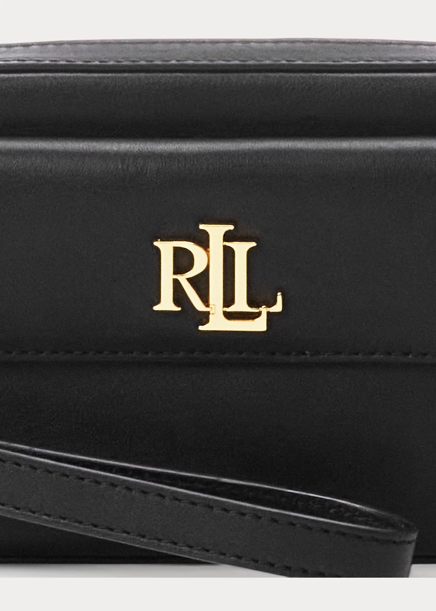 Ralph Lauren Marcy Wrstlt Pouch Small In Black