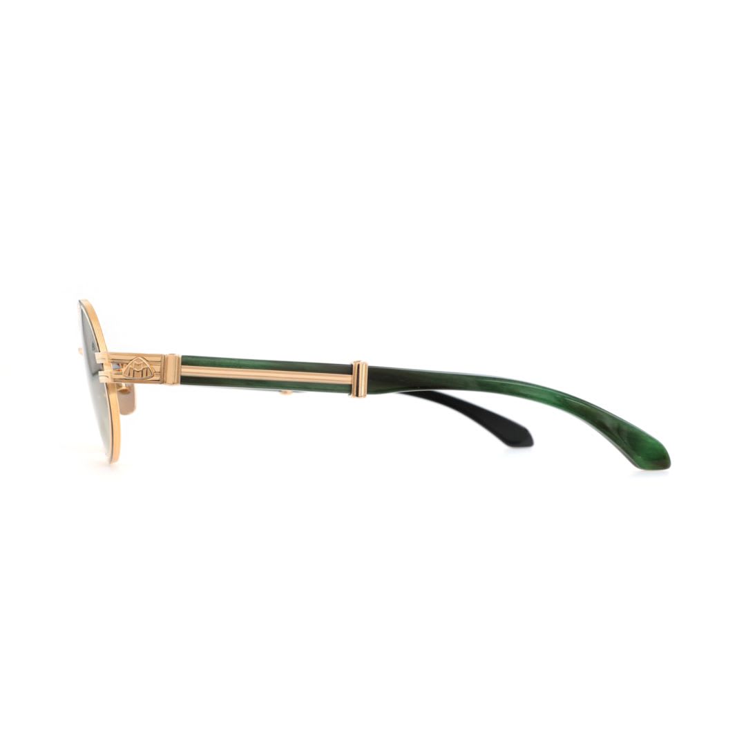 MAYBACH EYEWEAR THE PRODUCER IMELLOW GOLD PLATED BLAC