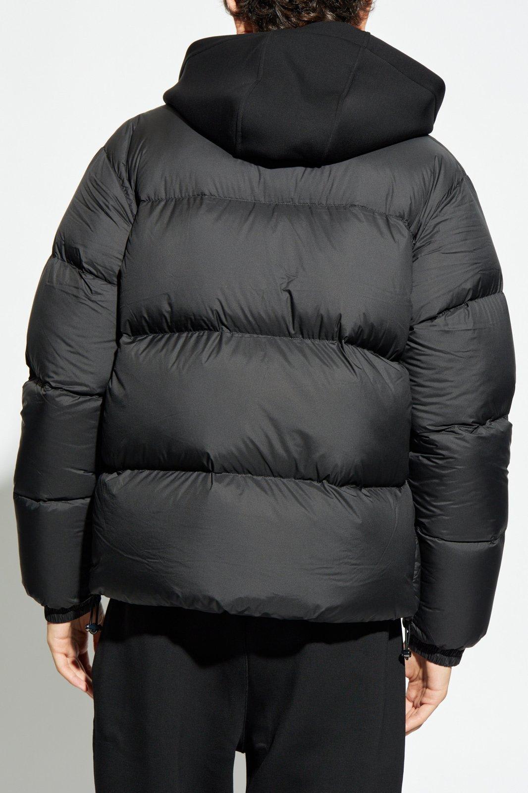 Shop Emporio Armani Down Jacket With Jay In Black