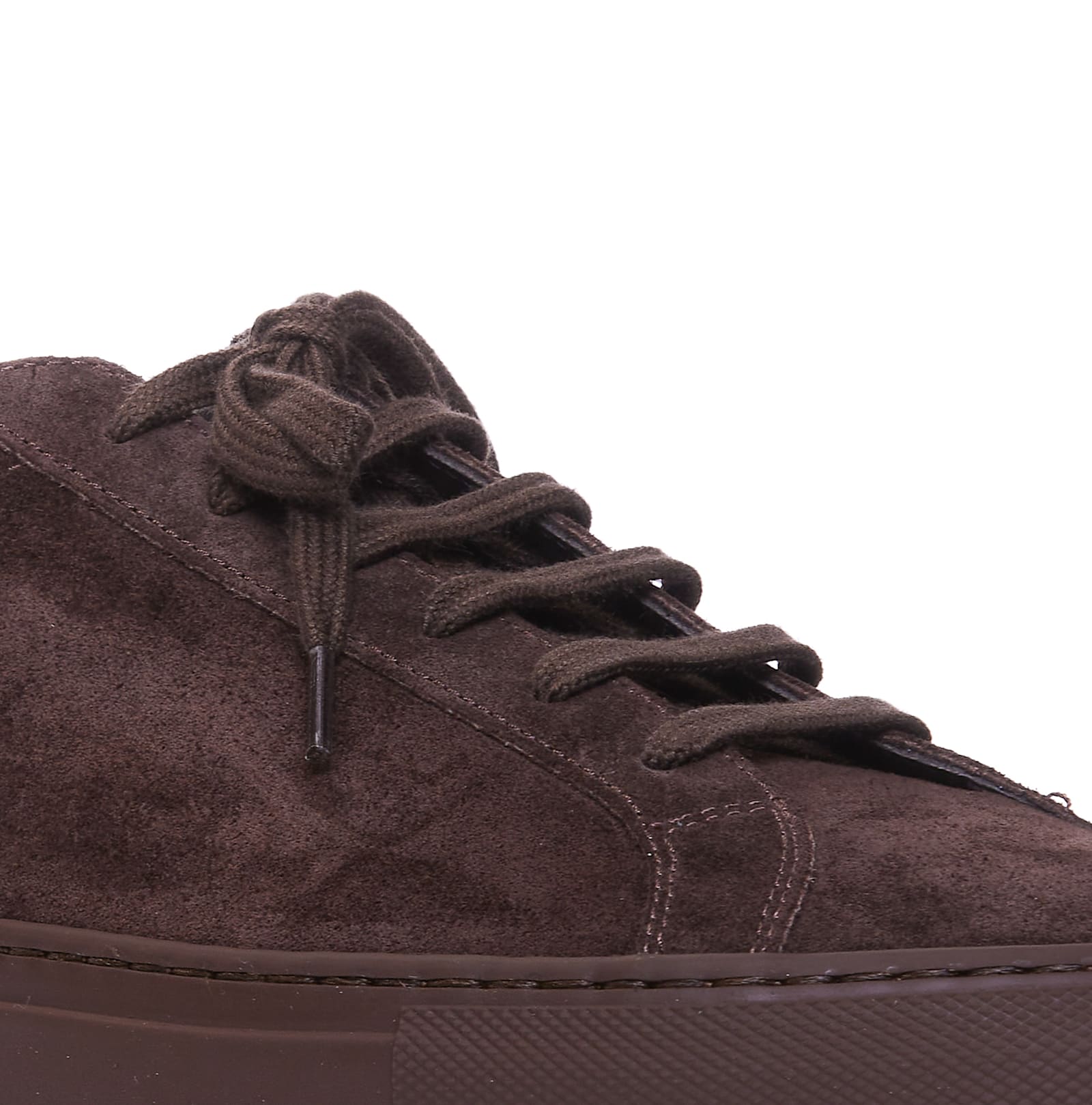 Shop Common Projects Original Achilles Suede Sneakers In Brown