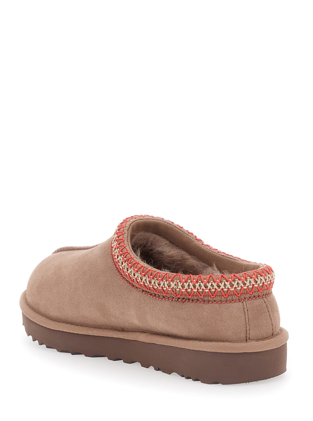 Ugg Tasman Ii Braided-trim Sheepskin Slippers In Brown