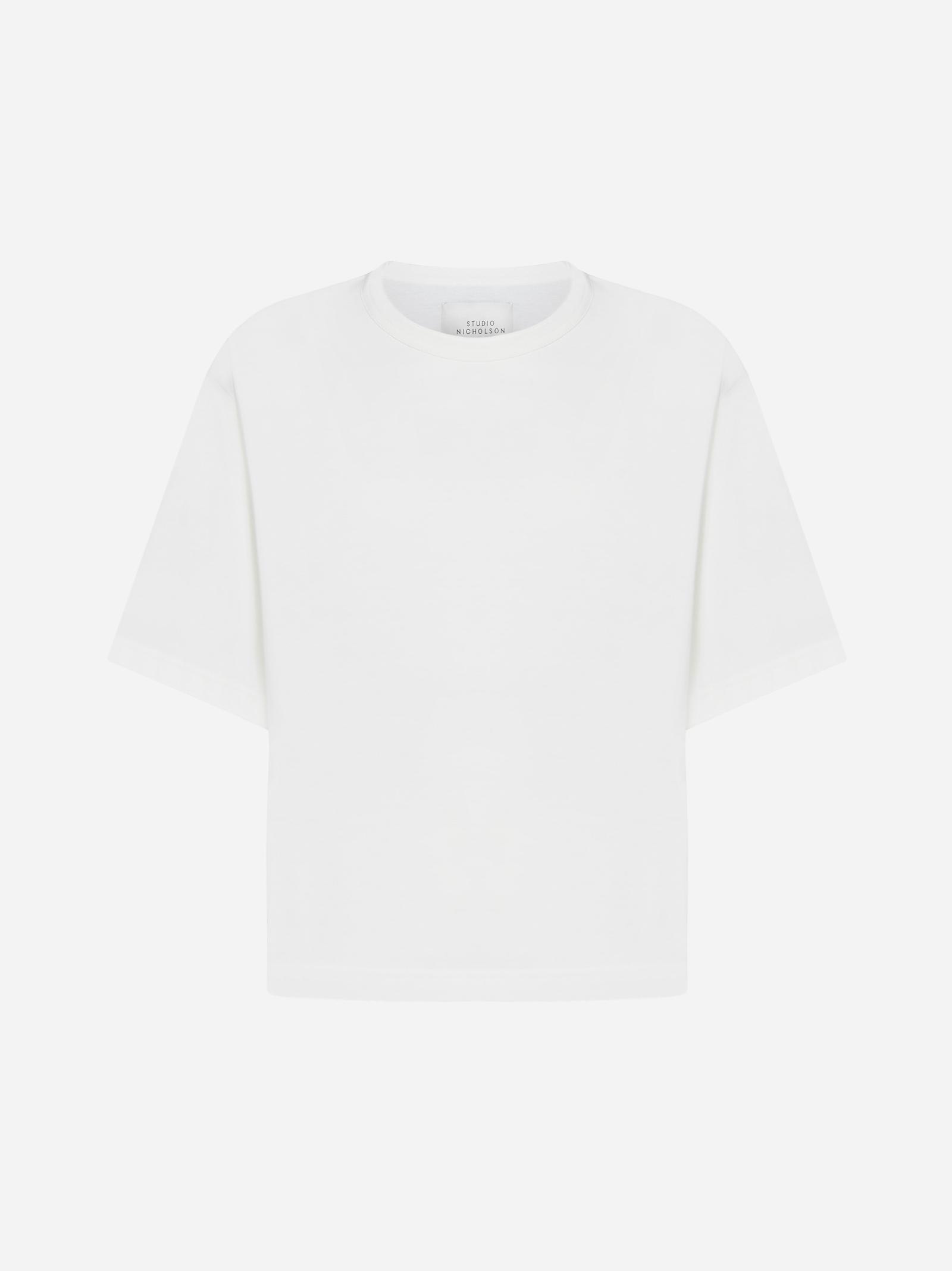 Shop Studio Nicholson Lees Cotton T-shirt In White