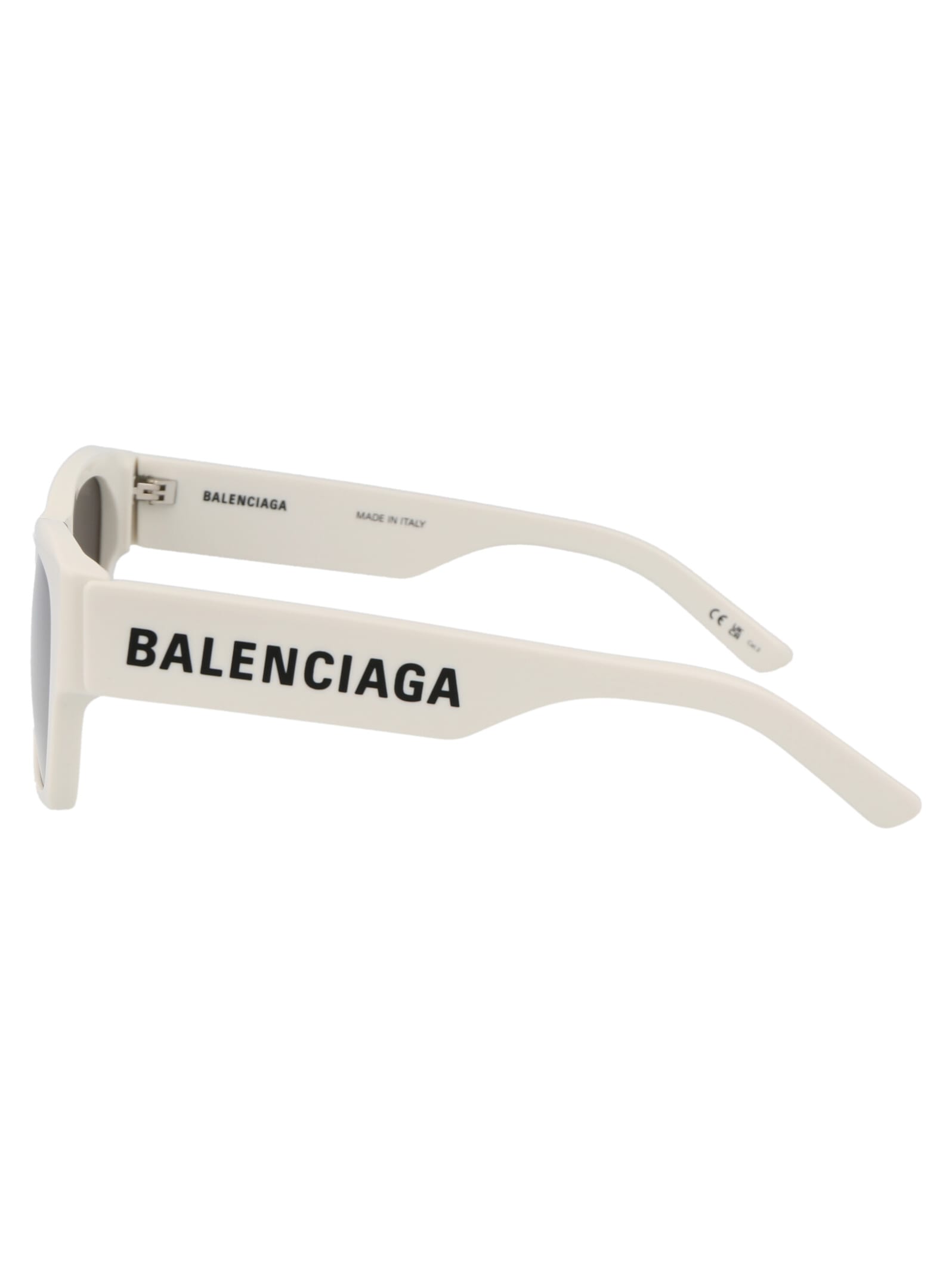 Shop Balenciaga Bb0262sa Sunglasses In 003 White White Grey